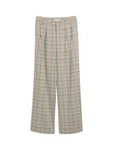 Geselecteerd, Wide Leg-broek met ruitpatroon door Tom Tailor, beige