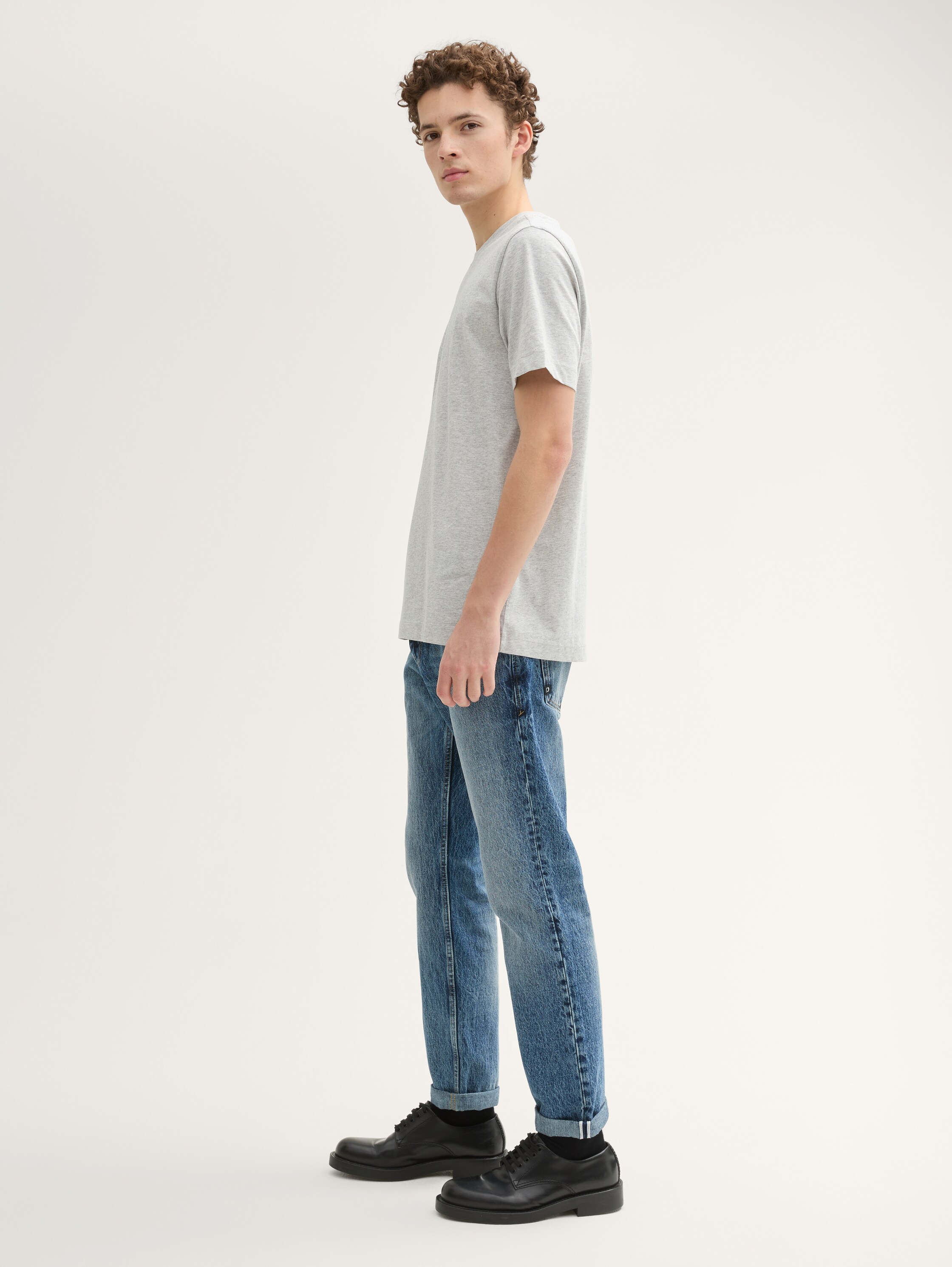 TTAEDAN STRAIGHT Jeans - used_mid_stone_blue_denim - 