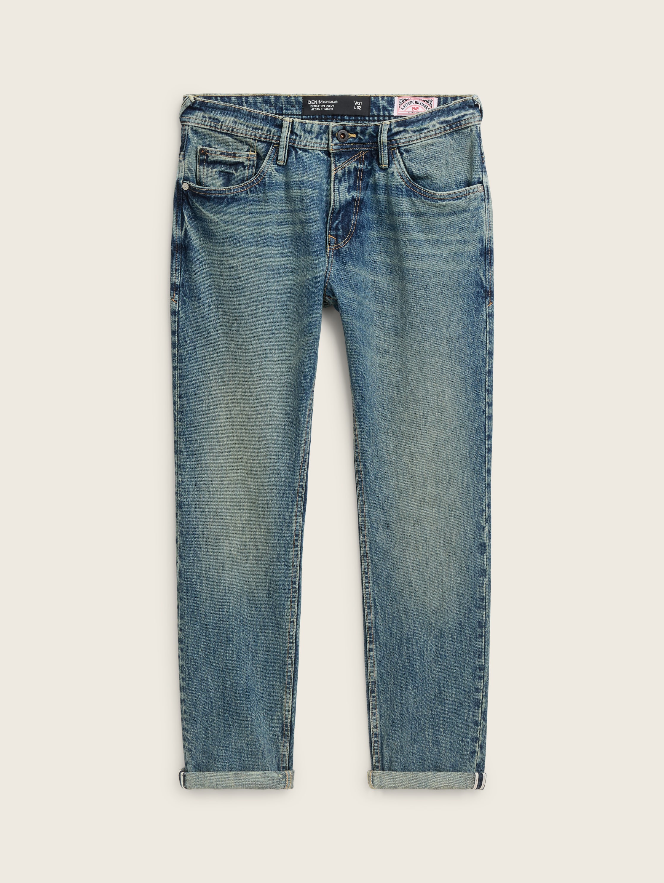 TTAEDAN STRAIGHT Jeans - stone_blue_denim_tint_1 - 