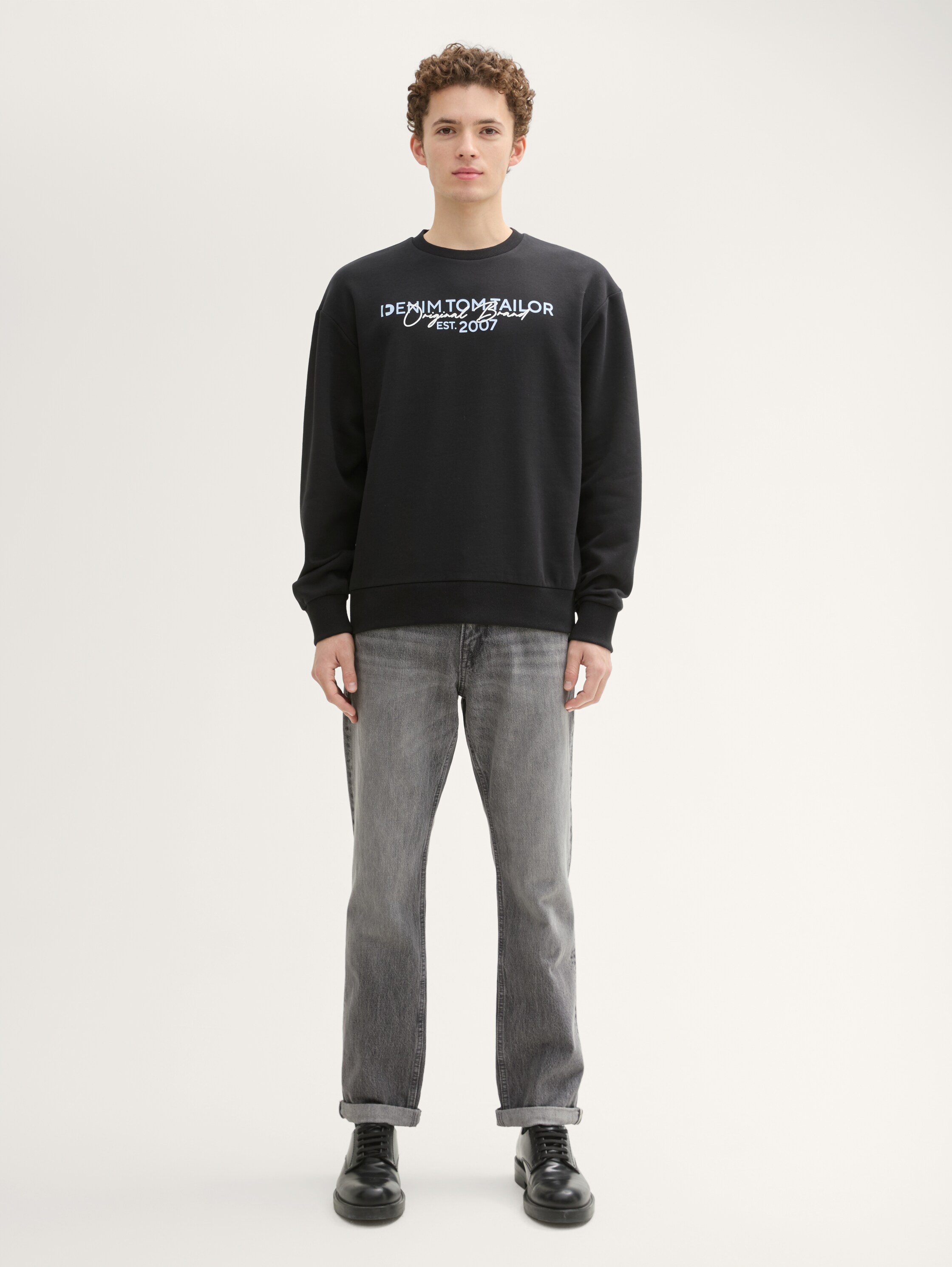 TTAEDAN STRAIGHT Jeans - used_mid_stone_grey_denim - 