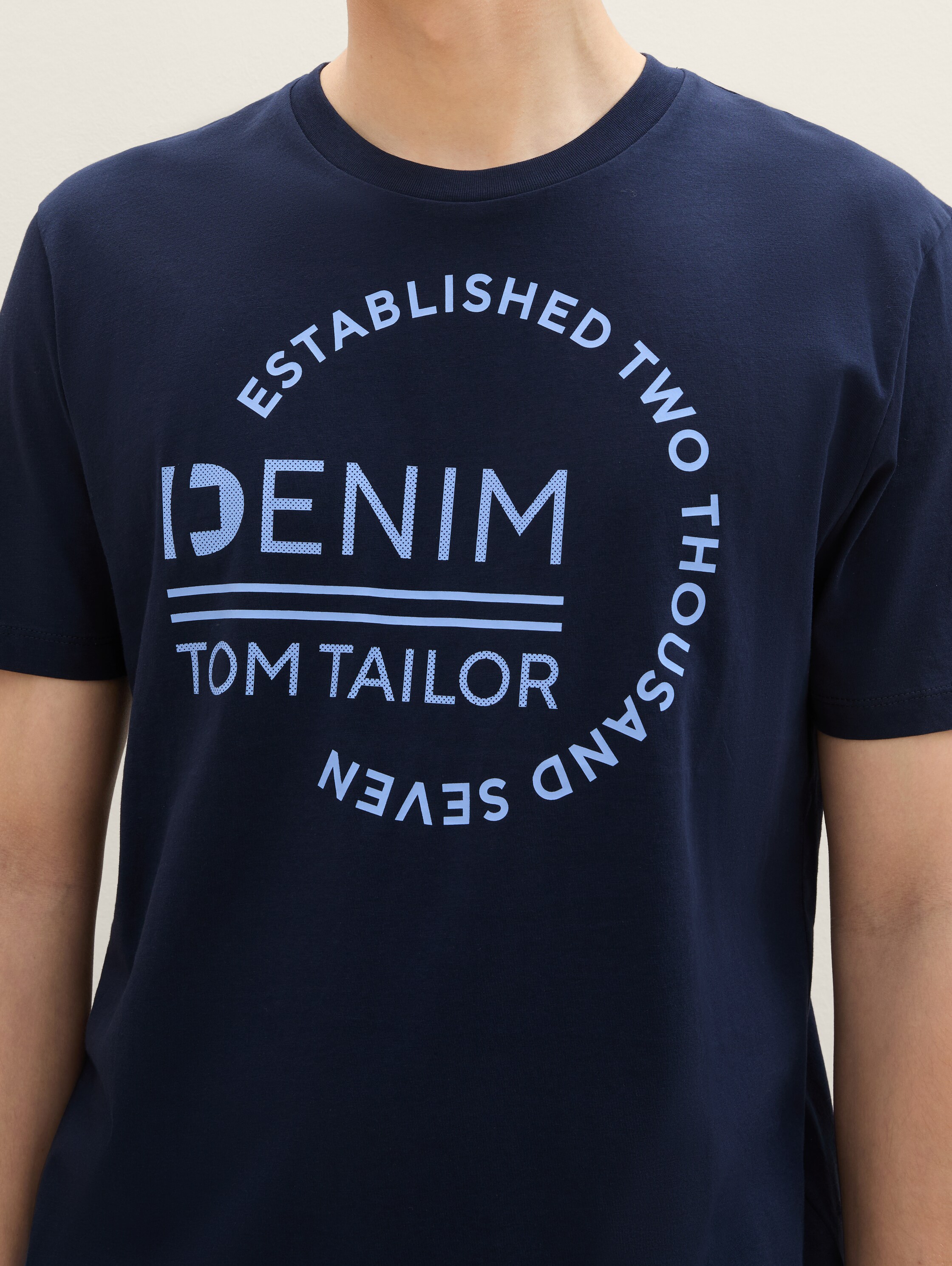 Basic T-Shirt mit Logo-Print - 6