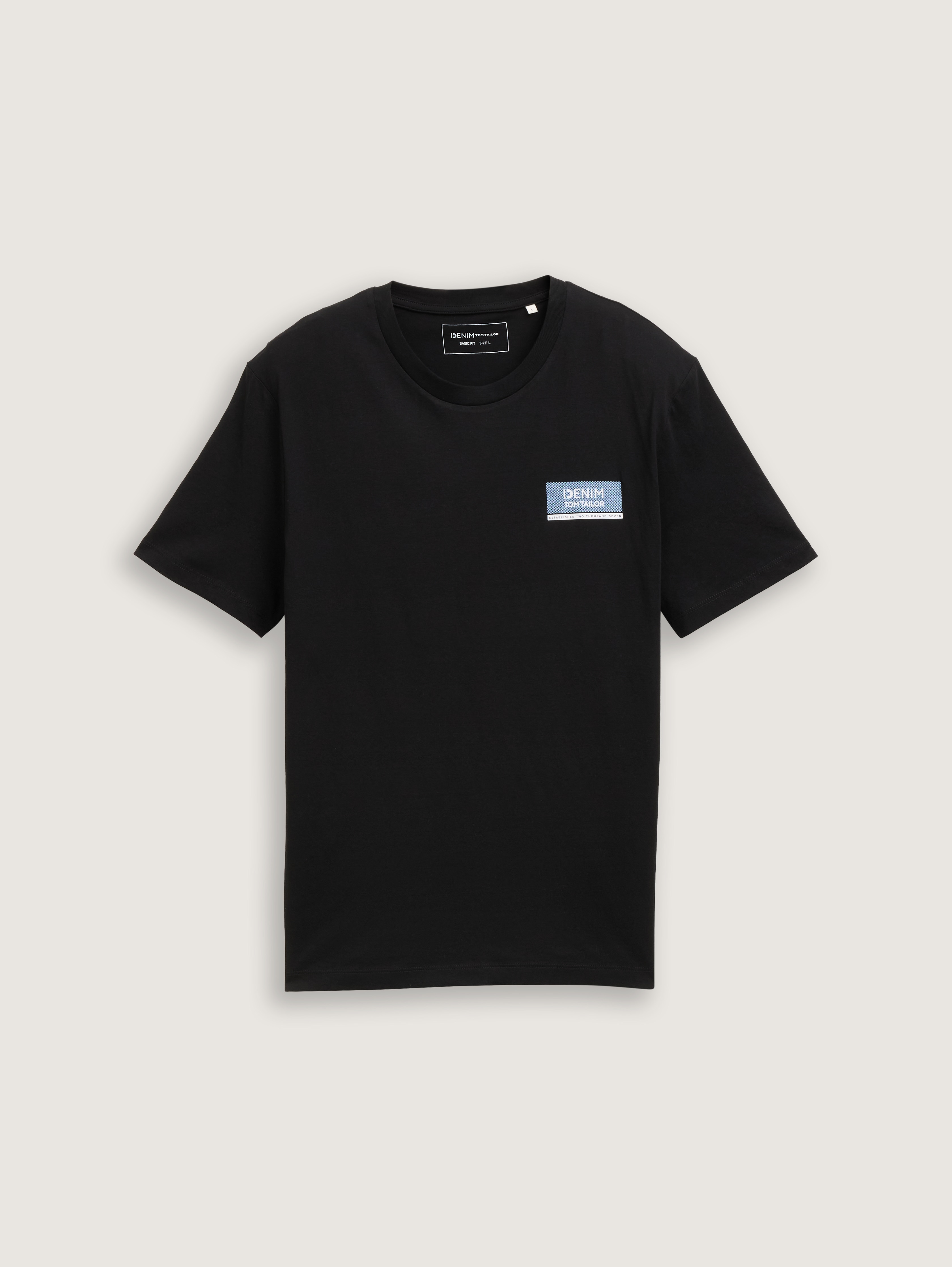TOM WOOD SLICED TOPS ブラック Tシャツ カットソー TOM FORD black TF logo embroidered pocketed round neck
