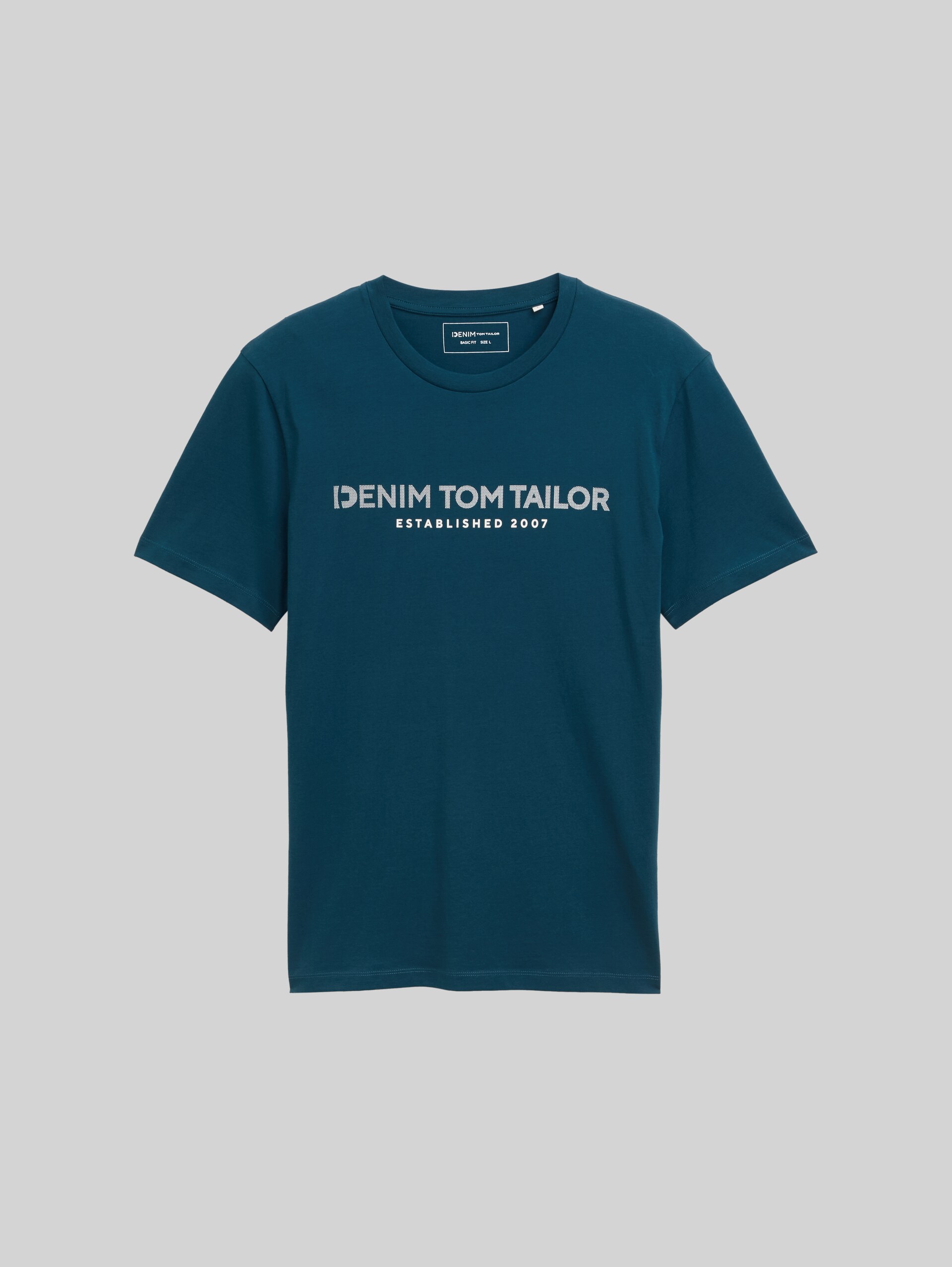 T-shirt basique avec logo imprimé - Tropical Lagoon - Vue de face du produit