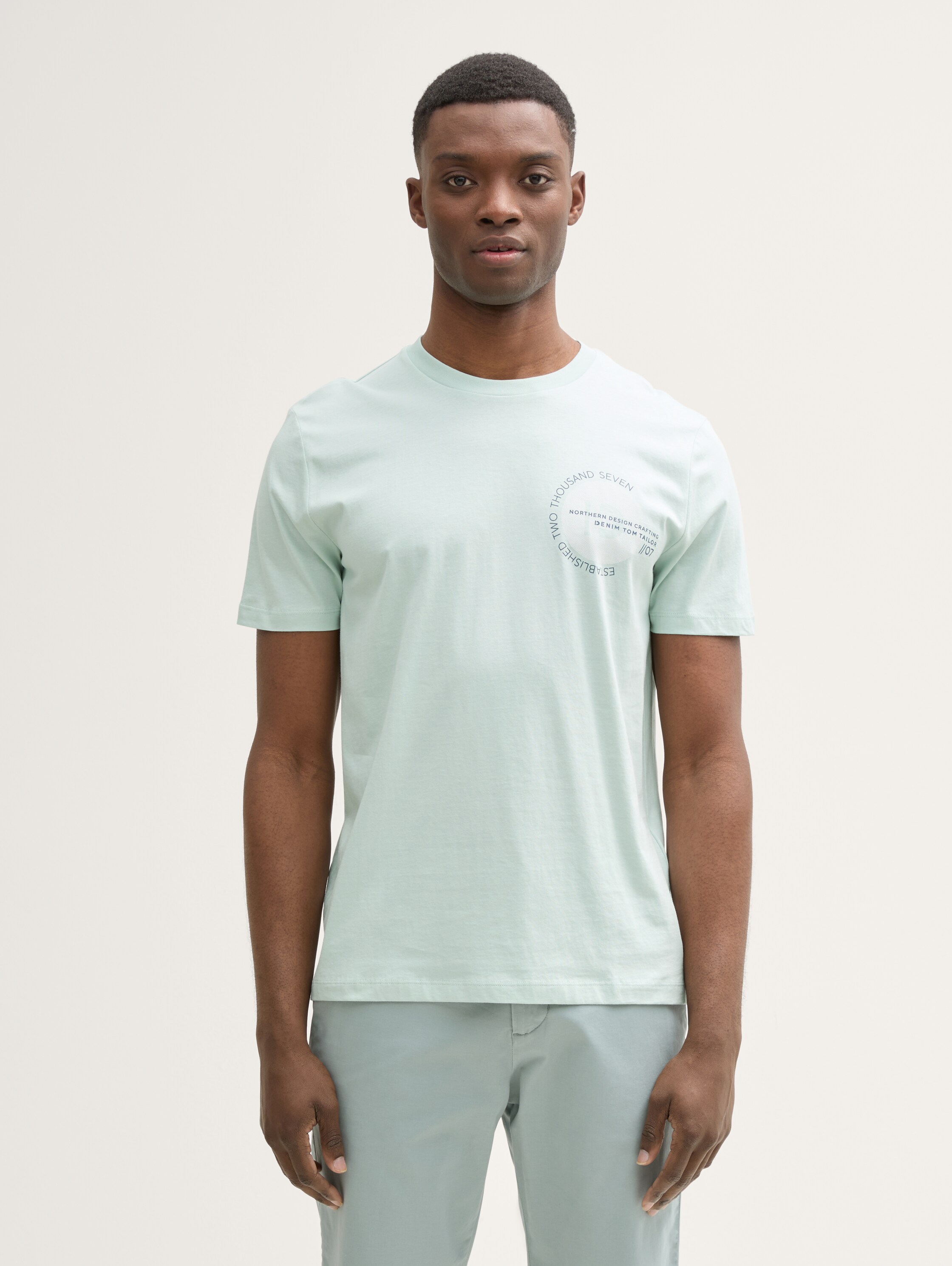 Basic T-Shirt mit Logo-Print - 1
