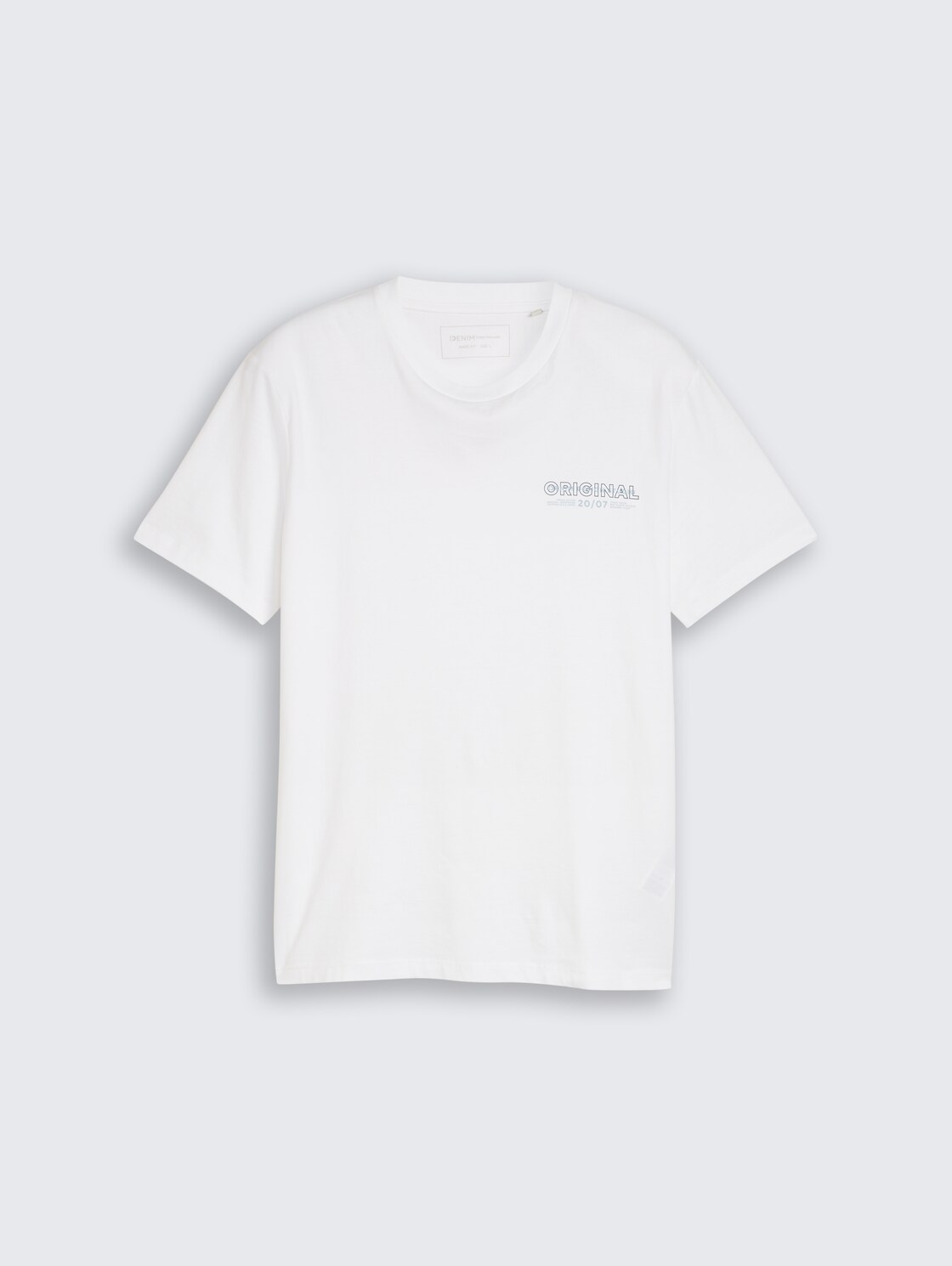 Basic T-Shirt mit Logo-Print - white horse - Vorder-Produkt-Ansicht