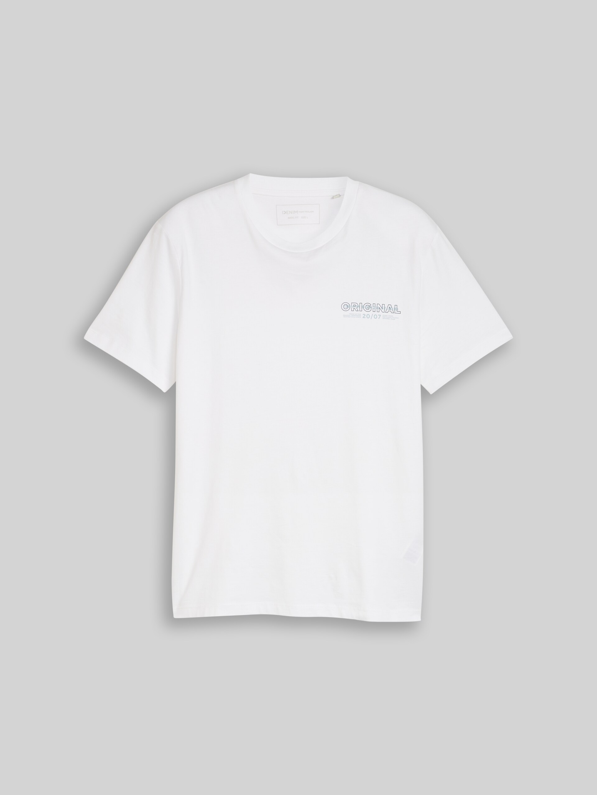 Basic T-Shirt mit Logo-Print - white horse - Vorder-Produkt-Ansicht