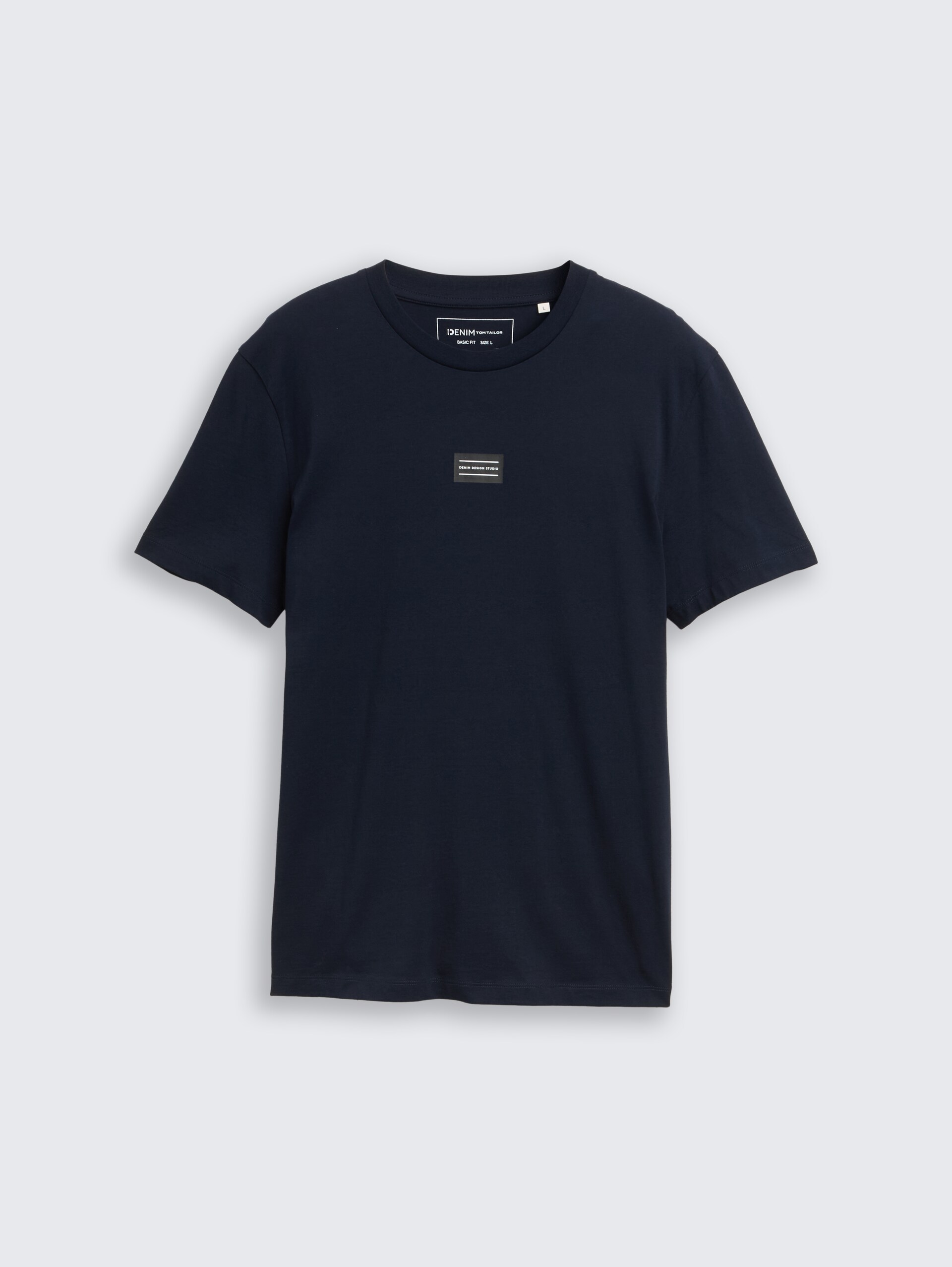 Basic T-Shirt mit Logo-Print - special blue - Vorder-Produkt-Ansicht