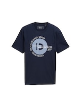 Nicht ausgewählt, Basic T-Shirt mit Logo-Print von , blau
