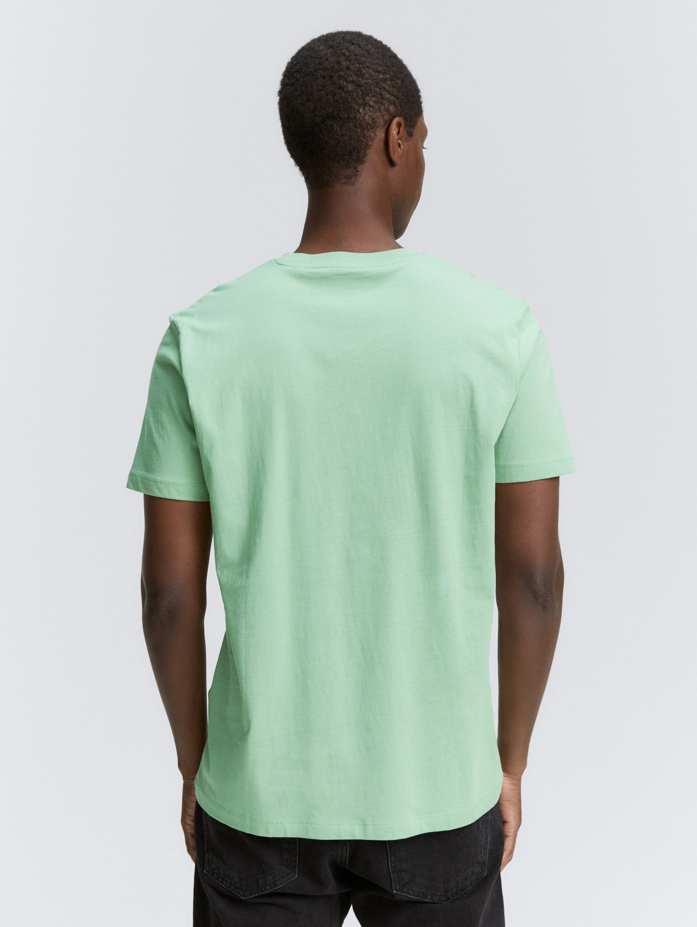 Basic T-Shirt mit Logo-Print - paradise_mint - 