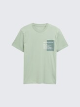 Basic T-Shirt mit Logo-Print - paradise mint - Vorder-Produkt-Ansicht
