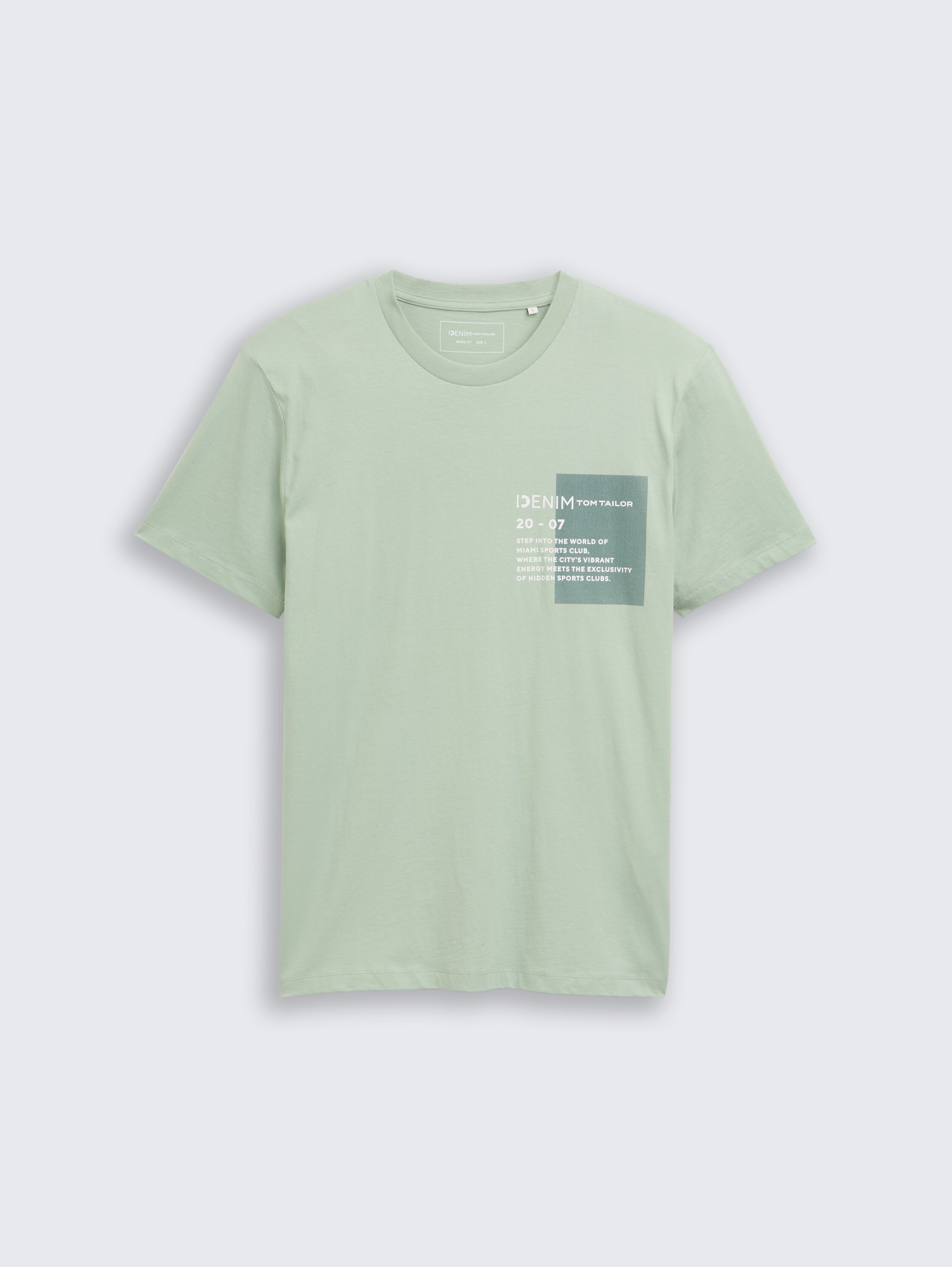 Basic T-Shirt mit Logo-Print - paradise_mint - 