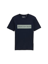 Nicht ausgewählt, Basic T-Shirt mit Logo-Print von , blau