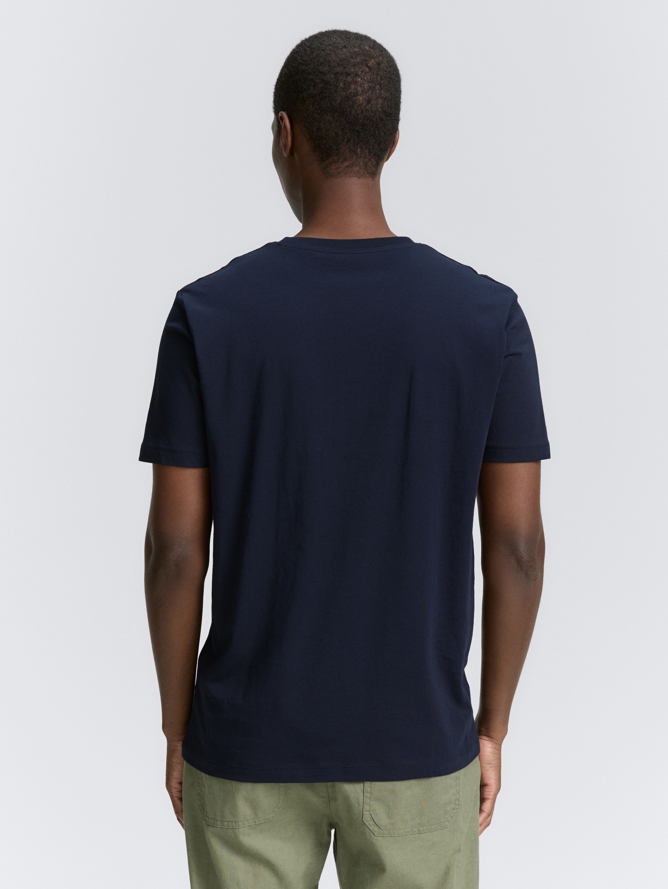Basic T-shirt with logo print - pure_nvay - 