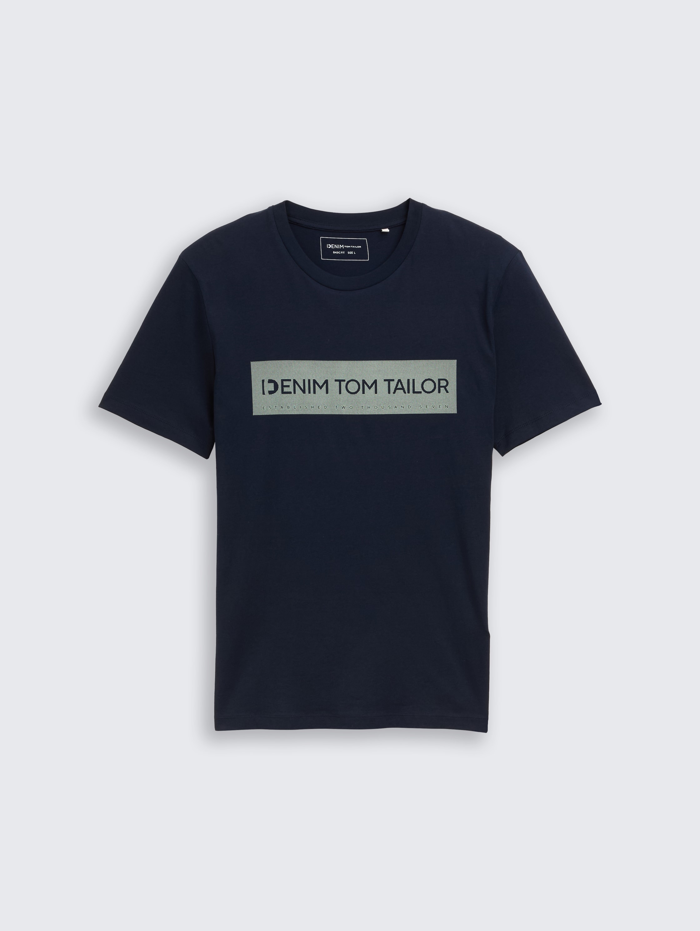 Basic T-shirt with logo print - pure_nvay - 
