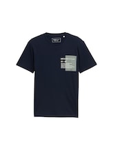 Nicht ausgewählt, Basic T-Shirt mit Logo-Print von , blau