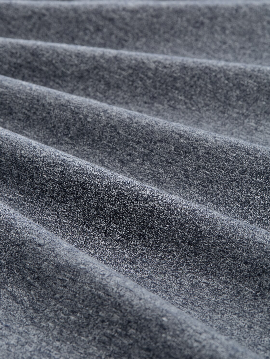 T-Shirt in Melange Optik - sky captain blue - Material-Ansicht