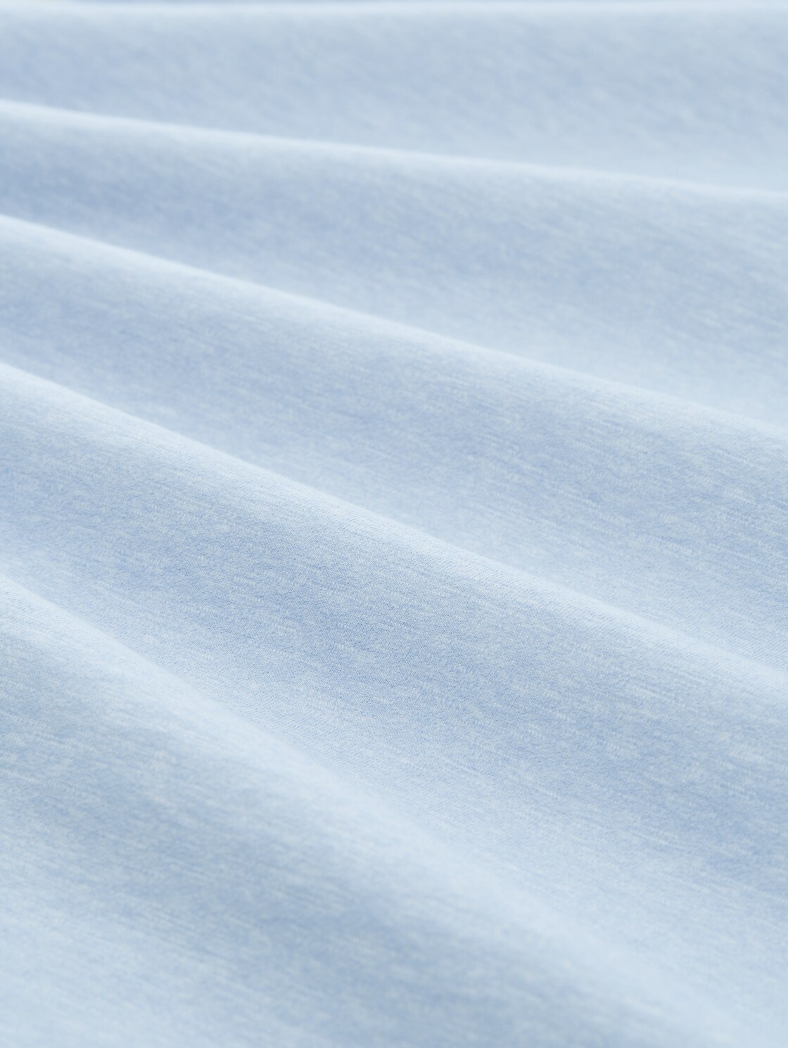 T-Shirt in Melange Optik - Brunnera Blue - Material-Ansicht