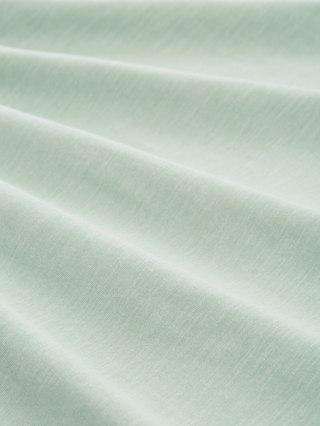 T-Shirt in Melange Optik - Fresh Mint Green - Material-Ansicht