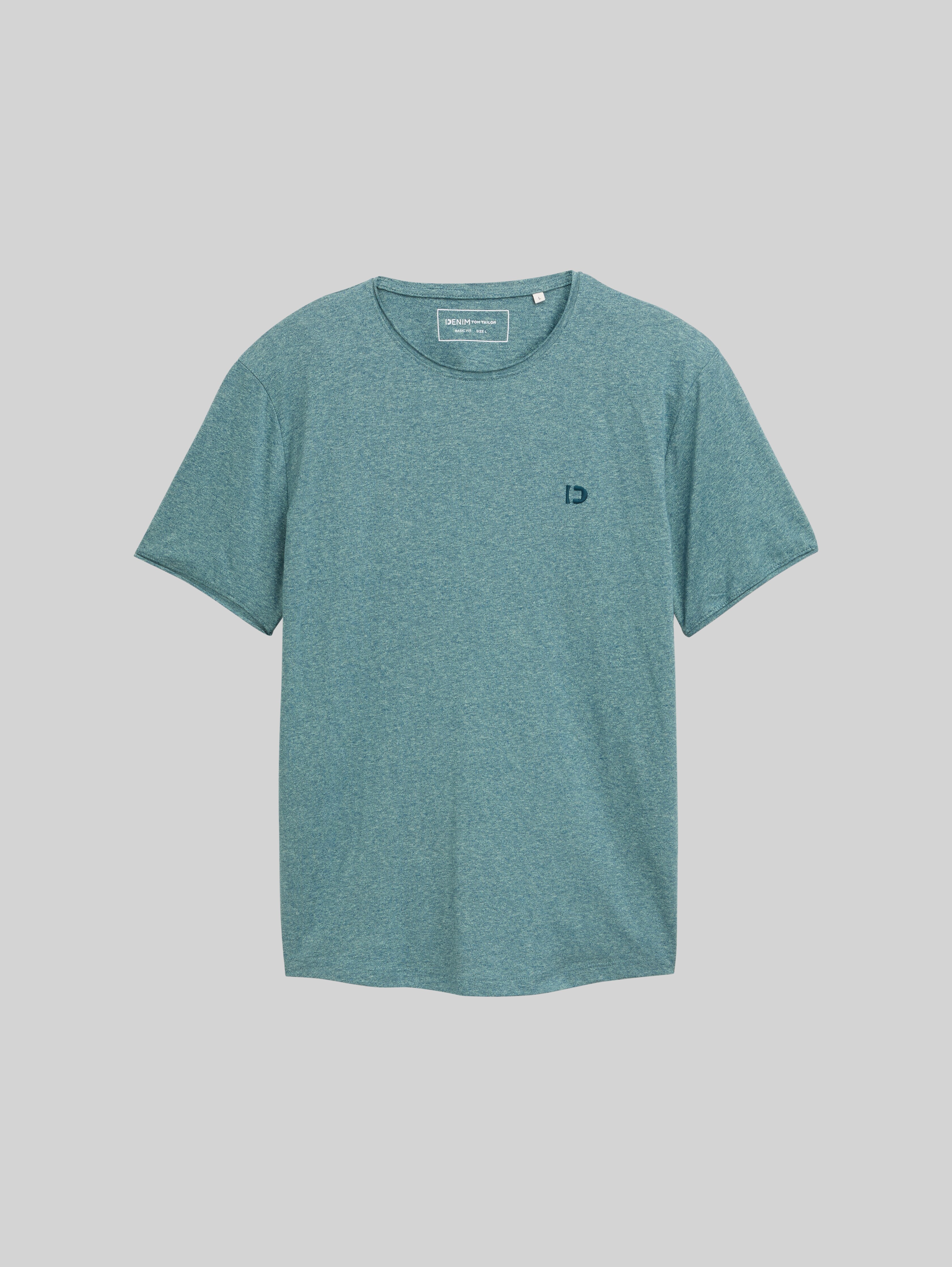 TOM TAILOR Denim Herren T-Shirt – Relaxed Fit Mit Allover-Print, Aus Baumwolle