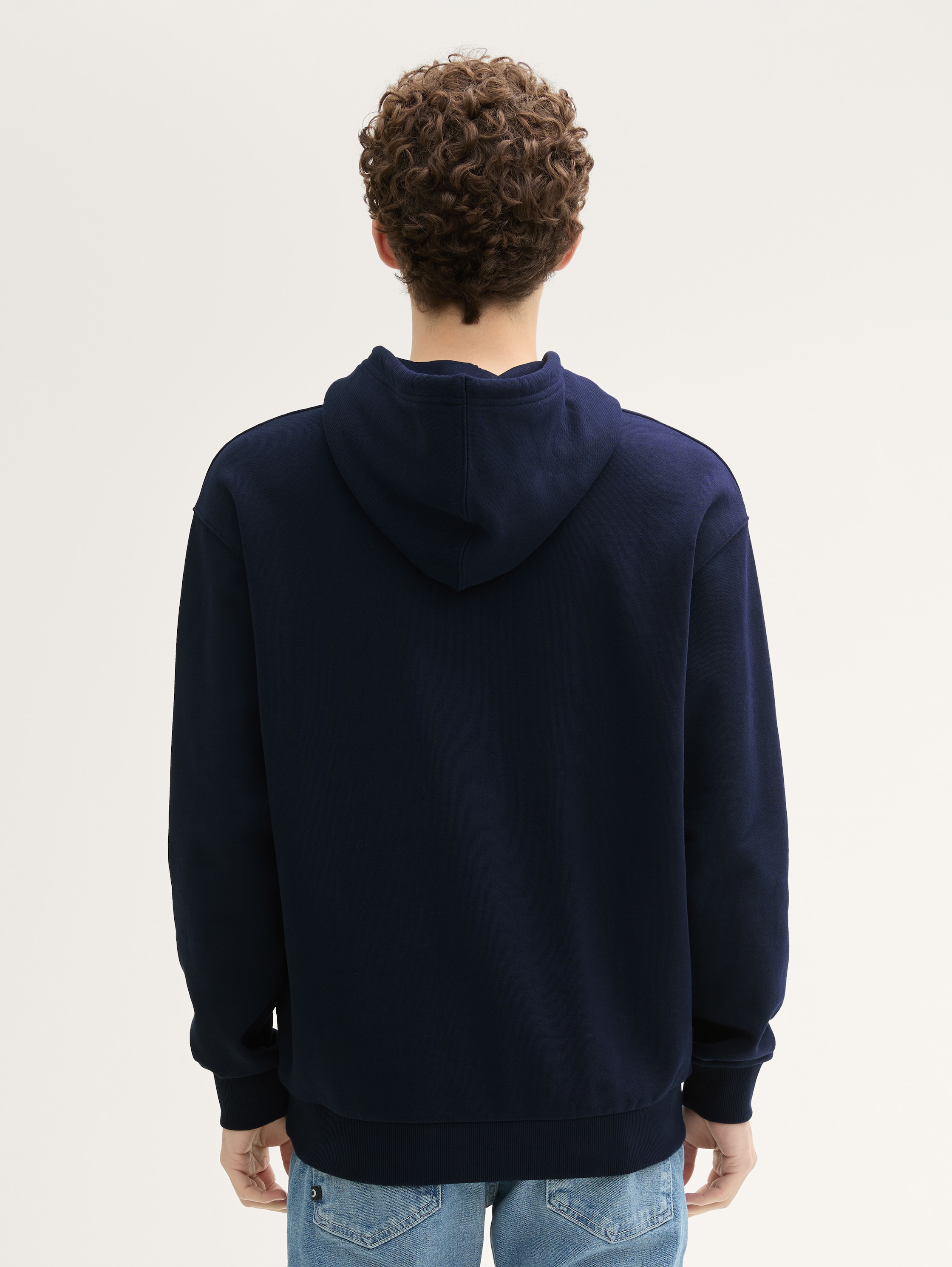 Hoodie Sweatshirt mit tonaler Logo-Stickerei - sky_captain_blue_1 - 