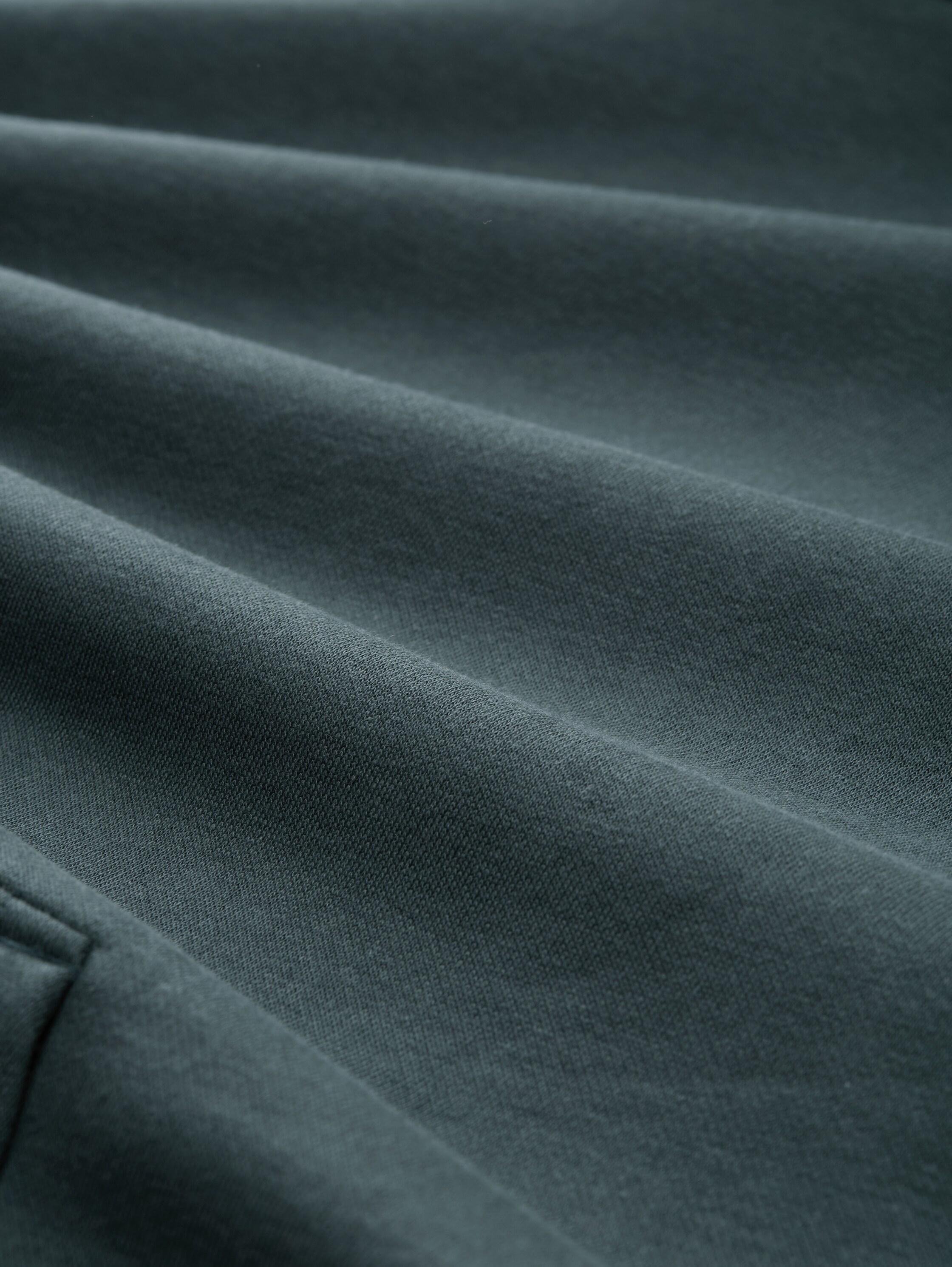 Oversize Heritage Hoodie Sweatshirt mit Rückenstickerei - Dark Gable Green - Material-Ansicht