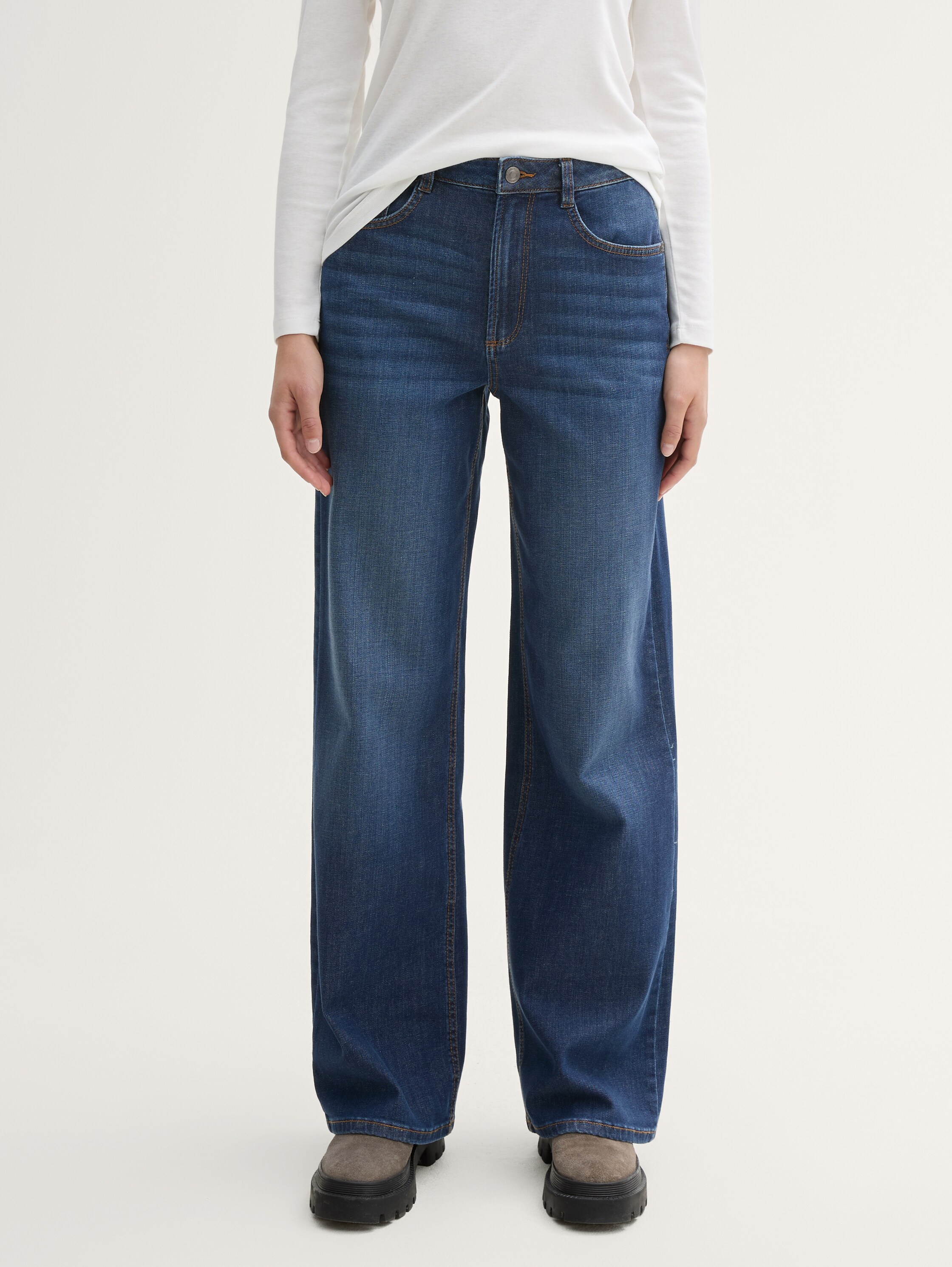 Wide Leg Jeans mit High Waist - 5