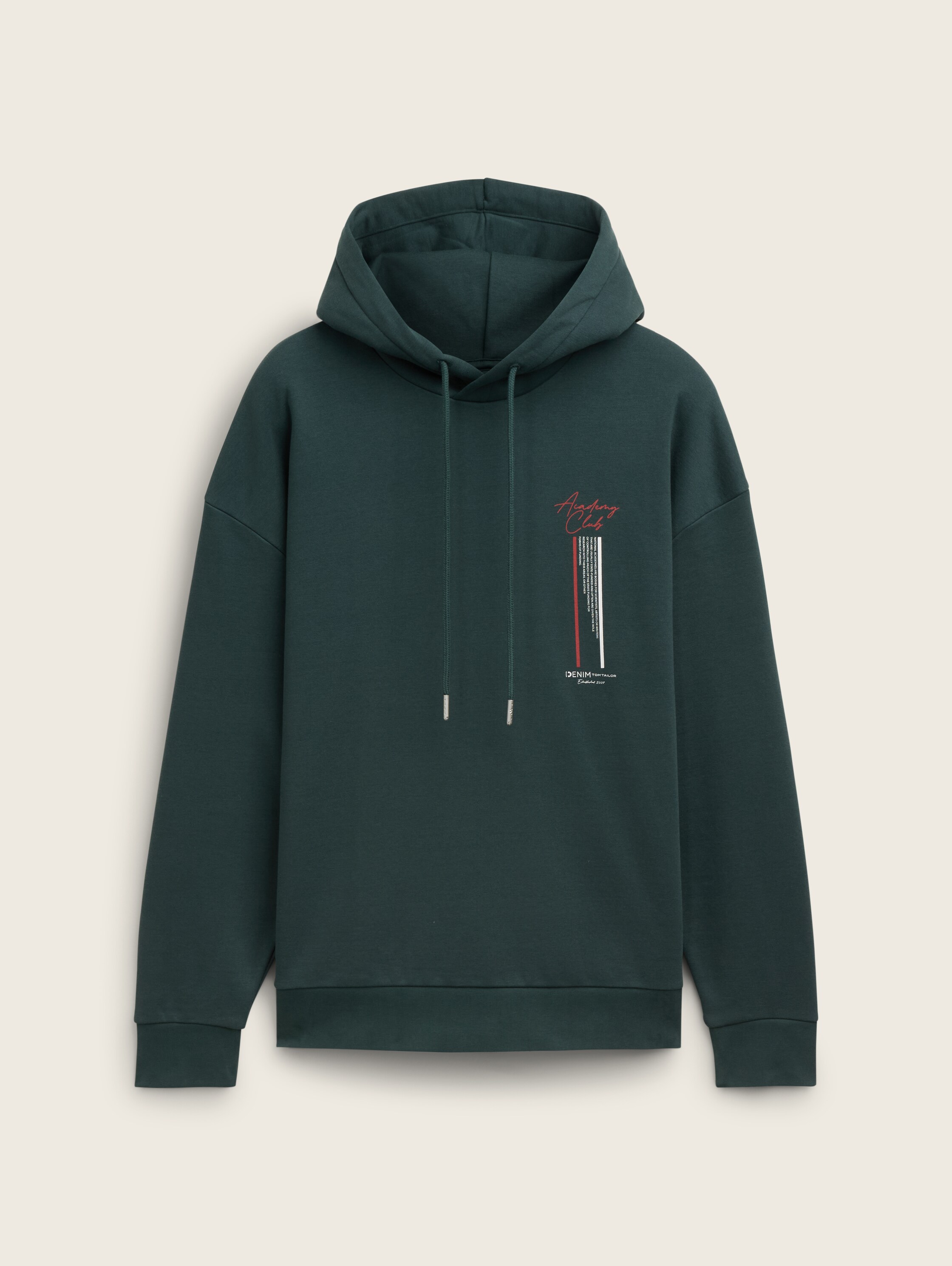 Relaxed Hoodie Sweatshirt mit Rückenprint - dark_gable_green - 