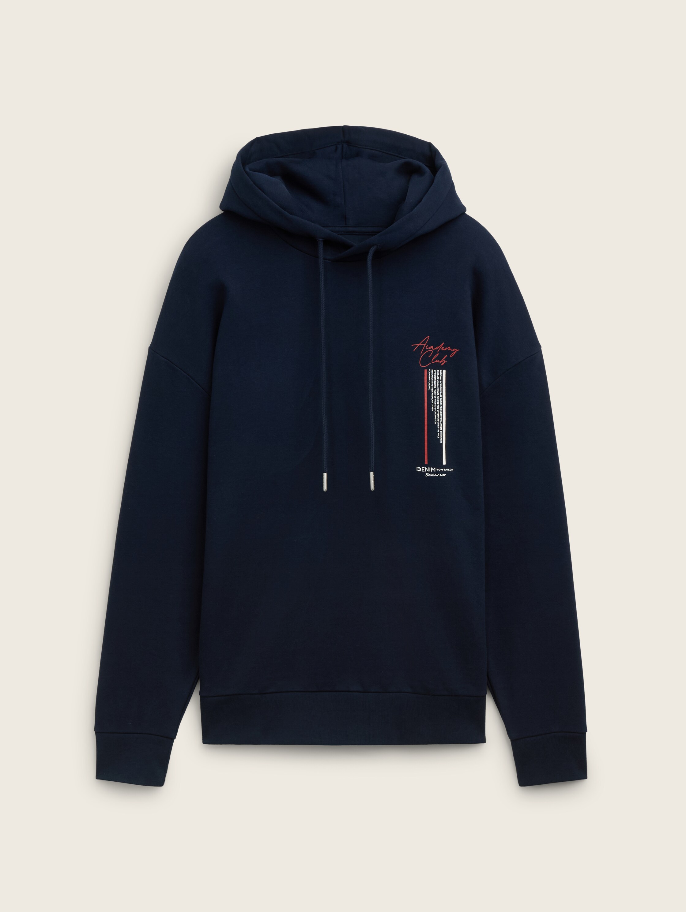 Relaxed Hoodie Sweatshirt mit Rückenprint - sky_captain_blue_1 - 