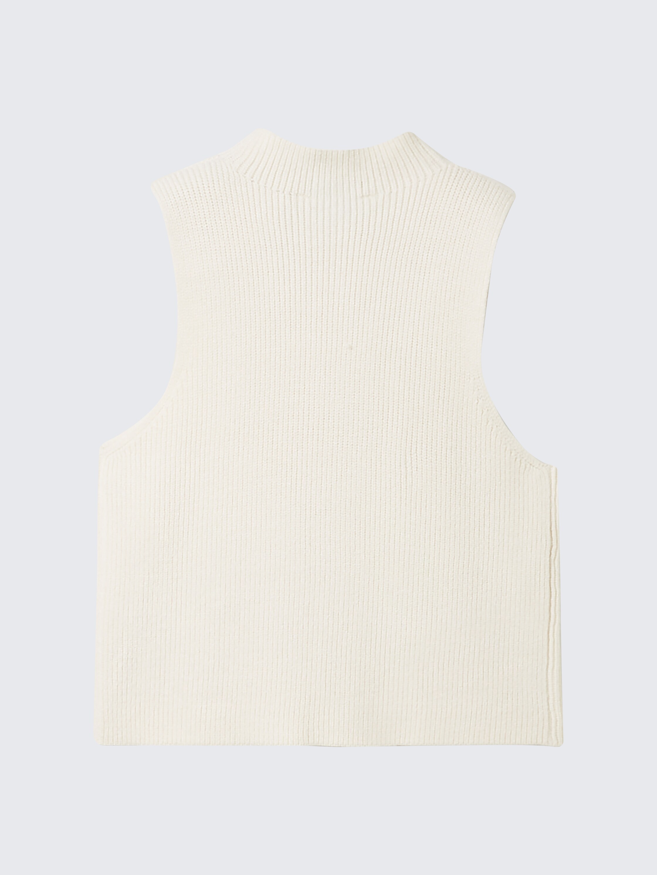 Troyer mouwloze trui met ritssluiting - vintage_beige - 