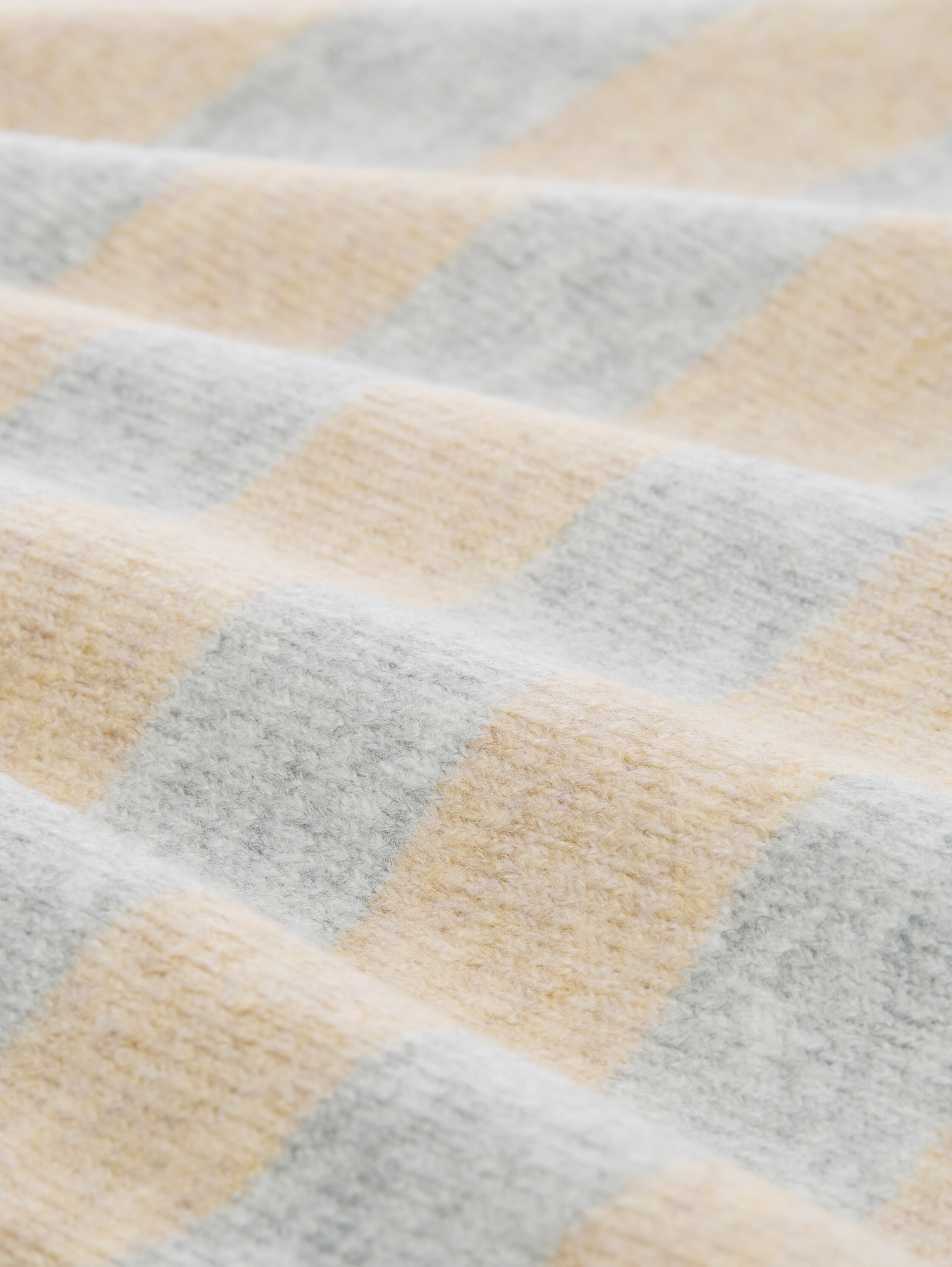 Gestreepte trui met hoge hals - camel_beige_stripe - 