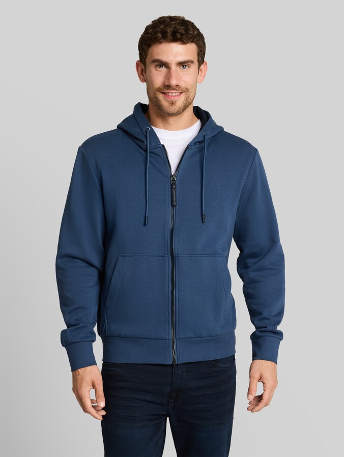 Basic hoodie-sweatjack door Men, Dark Duck Blue