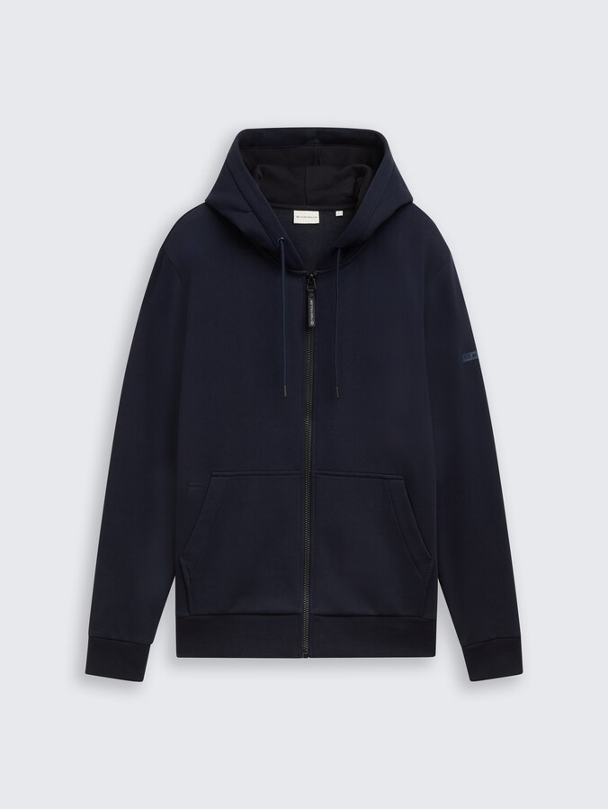 Basic hooded sweatshirt by Men, sky captain blue