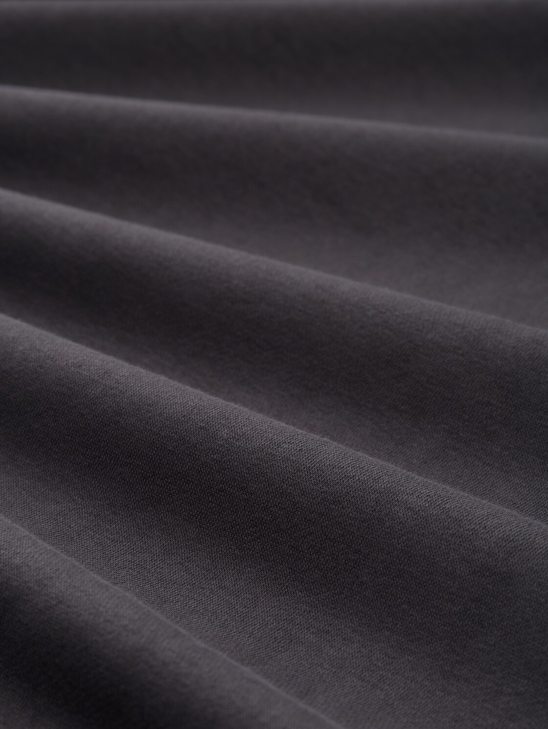 Basic Hoodie Sweatjacke - Tarmac Grey - Material-Ansicht