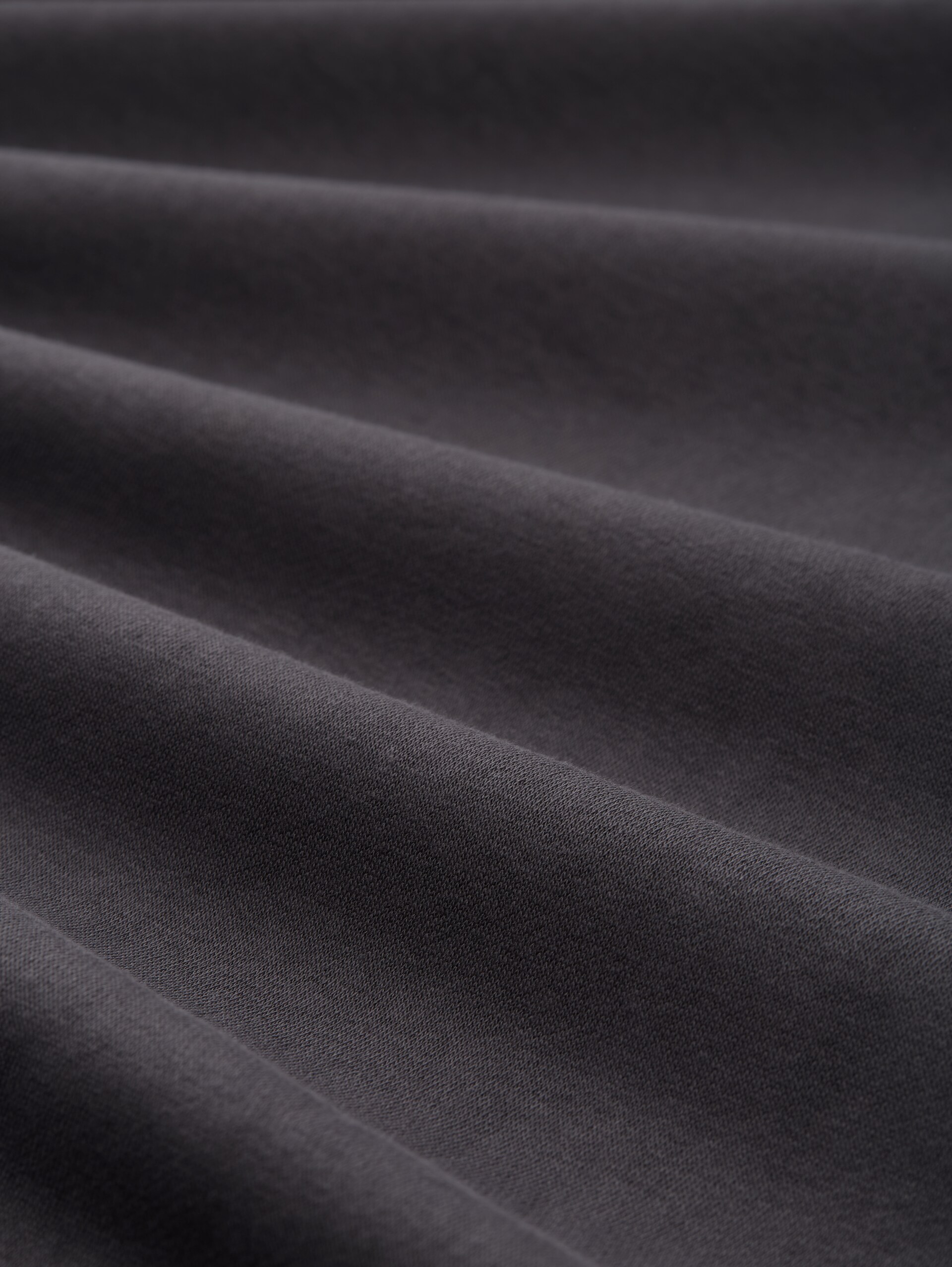 Basic Hoodie Sweatjacke - Tarmac Grey - Material-Ansicht