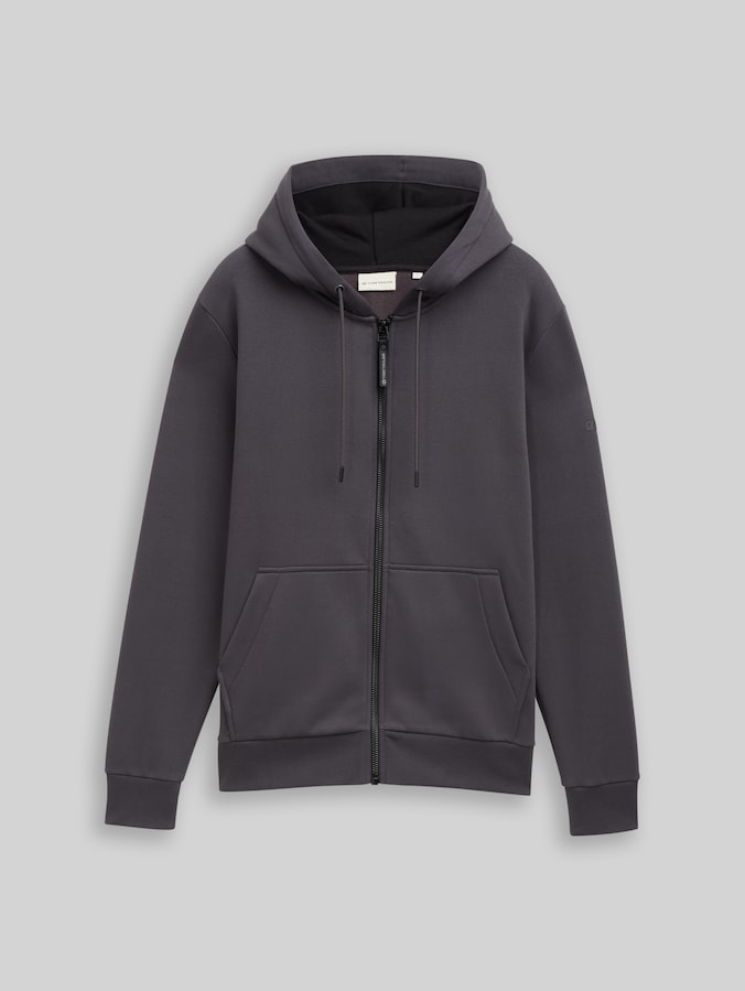 Basic Hoodie Sweatjacke von Men, Tarmac Grey
