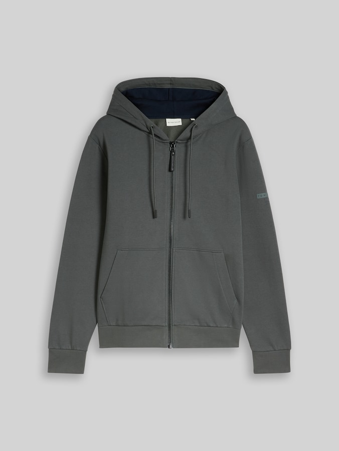 Basic hooded sweatshirt by Men, Darkest Olive