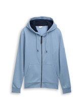 Ausgewählt, Basic Hoodie Sweatjacke von Tom Tailor, blau