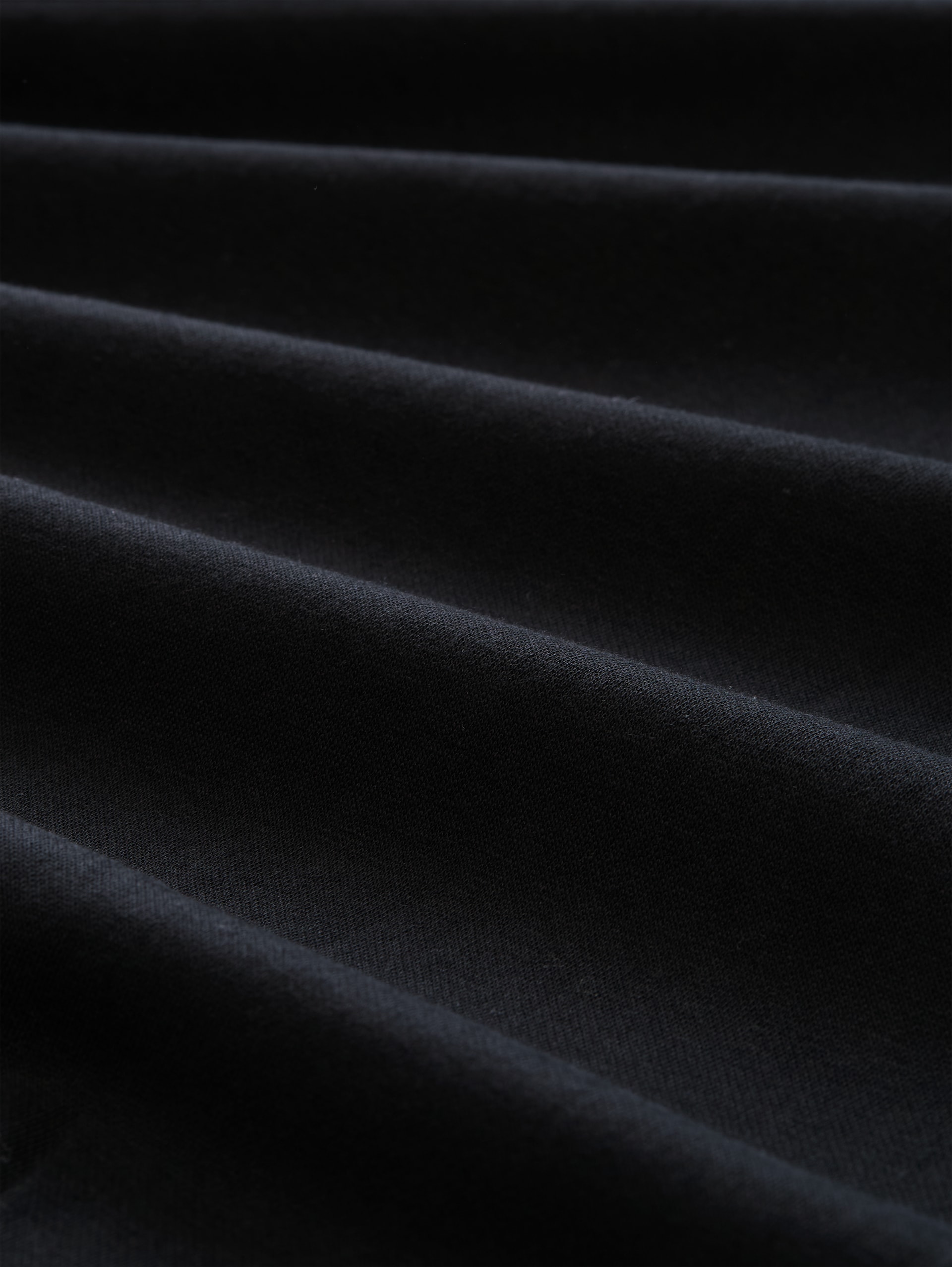 Basic hoodie-sweatjack - Black - Materiaalweergave