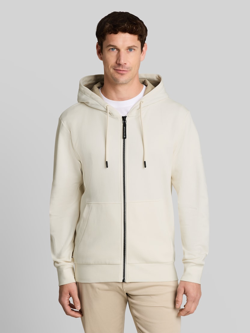 Basic Hoodie Sweatjacke von Men, cloud off white