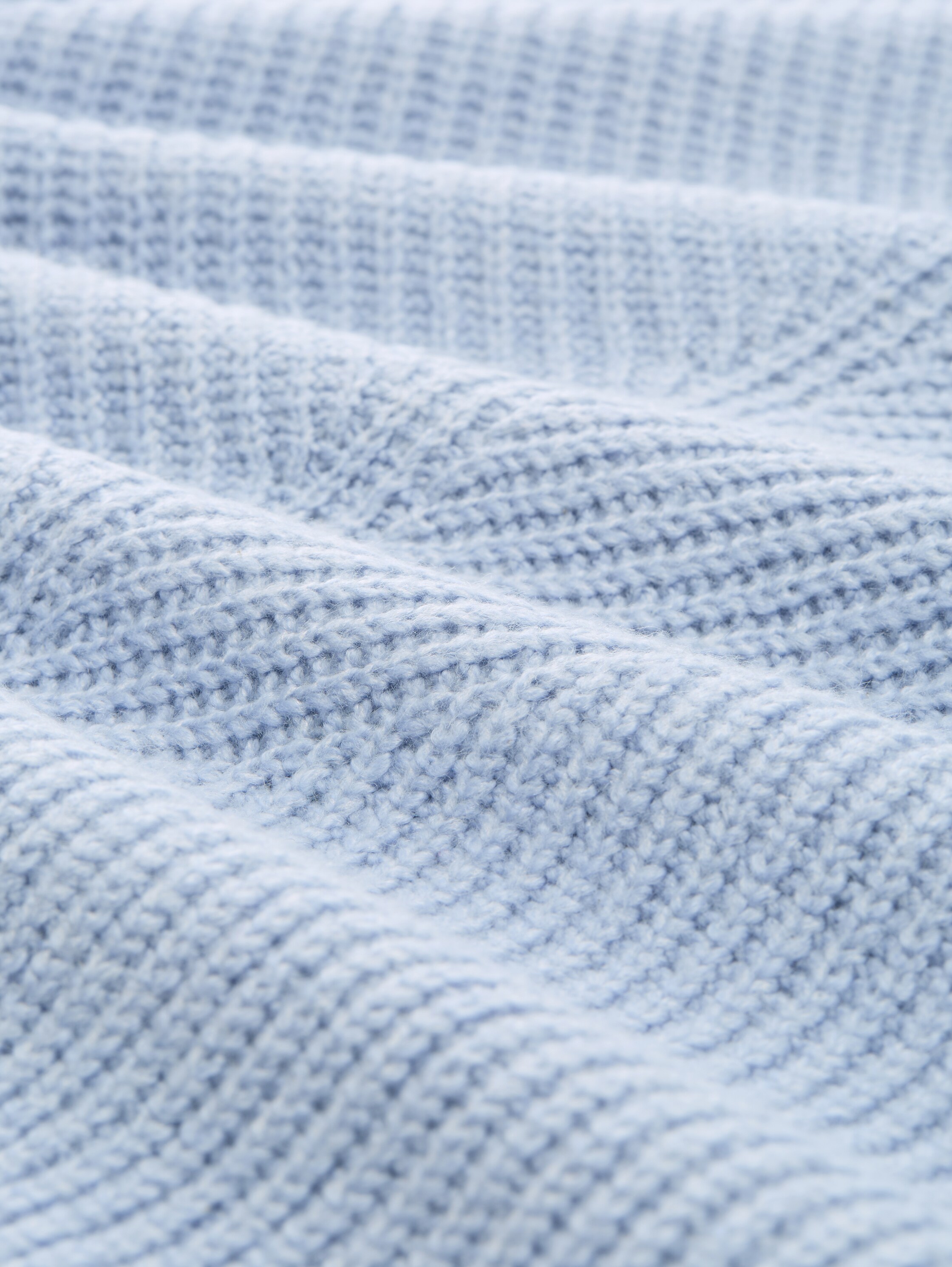 Plus Size - Strickpullover mit V-Ausschnitt - kentucky_blue_melange_1 - 