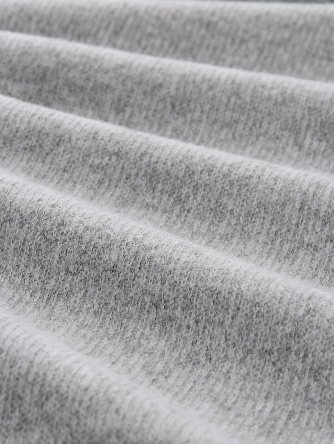 Plus Size - Soft-Touch Sweatshirt mit Knopfdetails - medium silver grey melange - Material-Ansicht