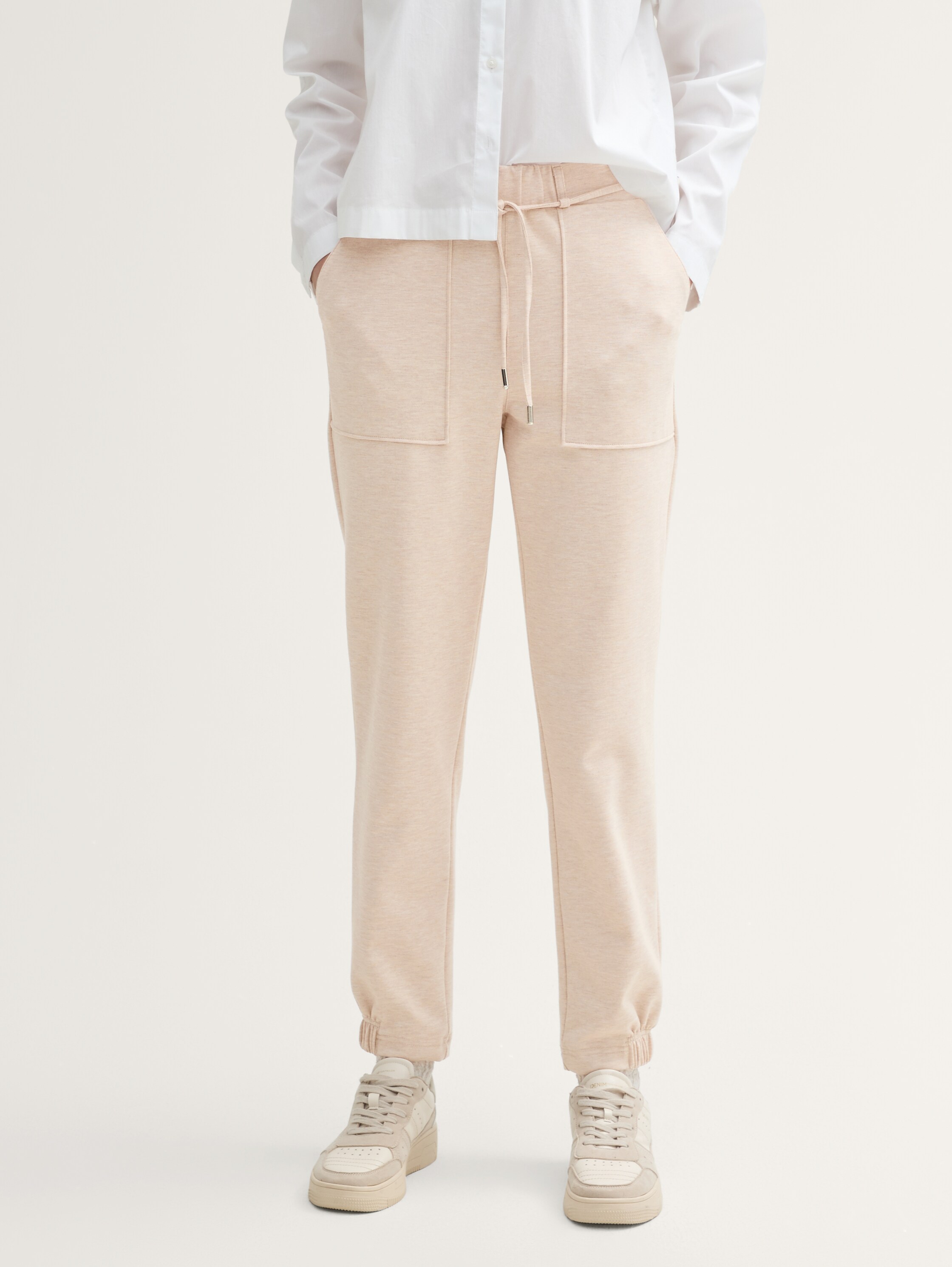 Basic Joggpants - light_camel_melange - 