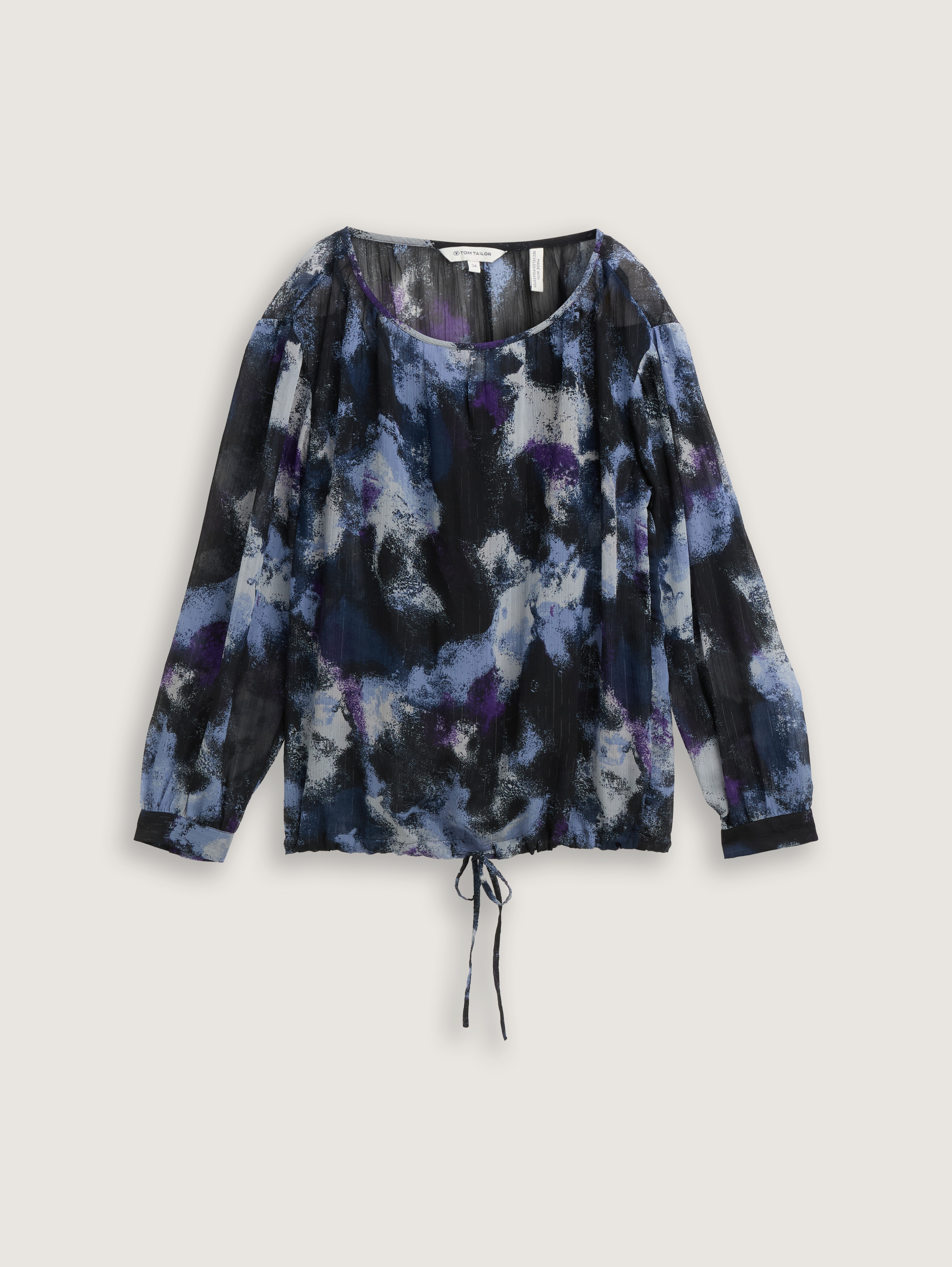 Patterned chiffon blouse by Tom Tailor