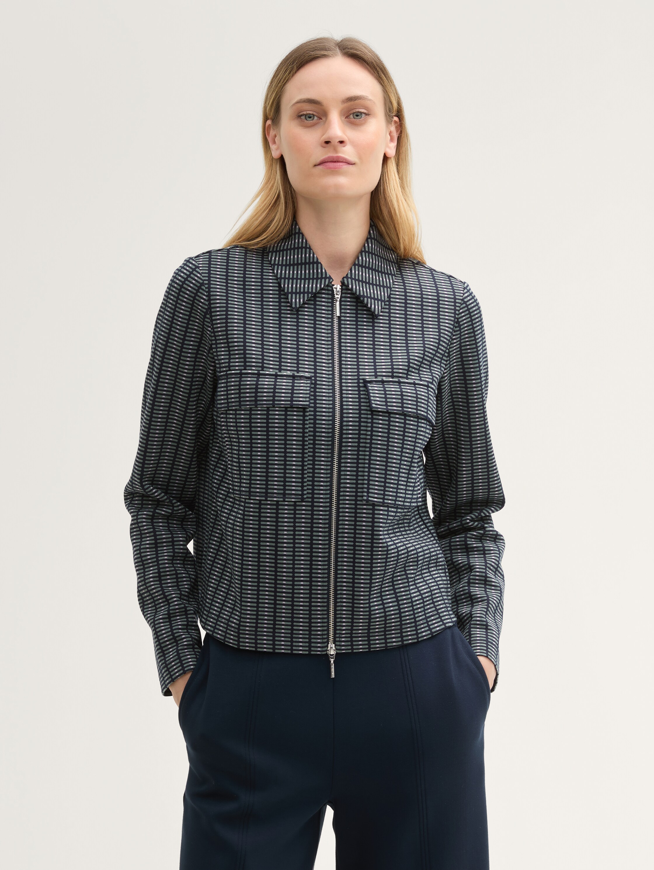 Gemusterte Blazerjacke - 2
