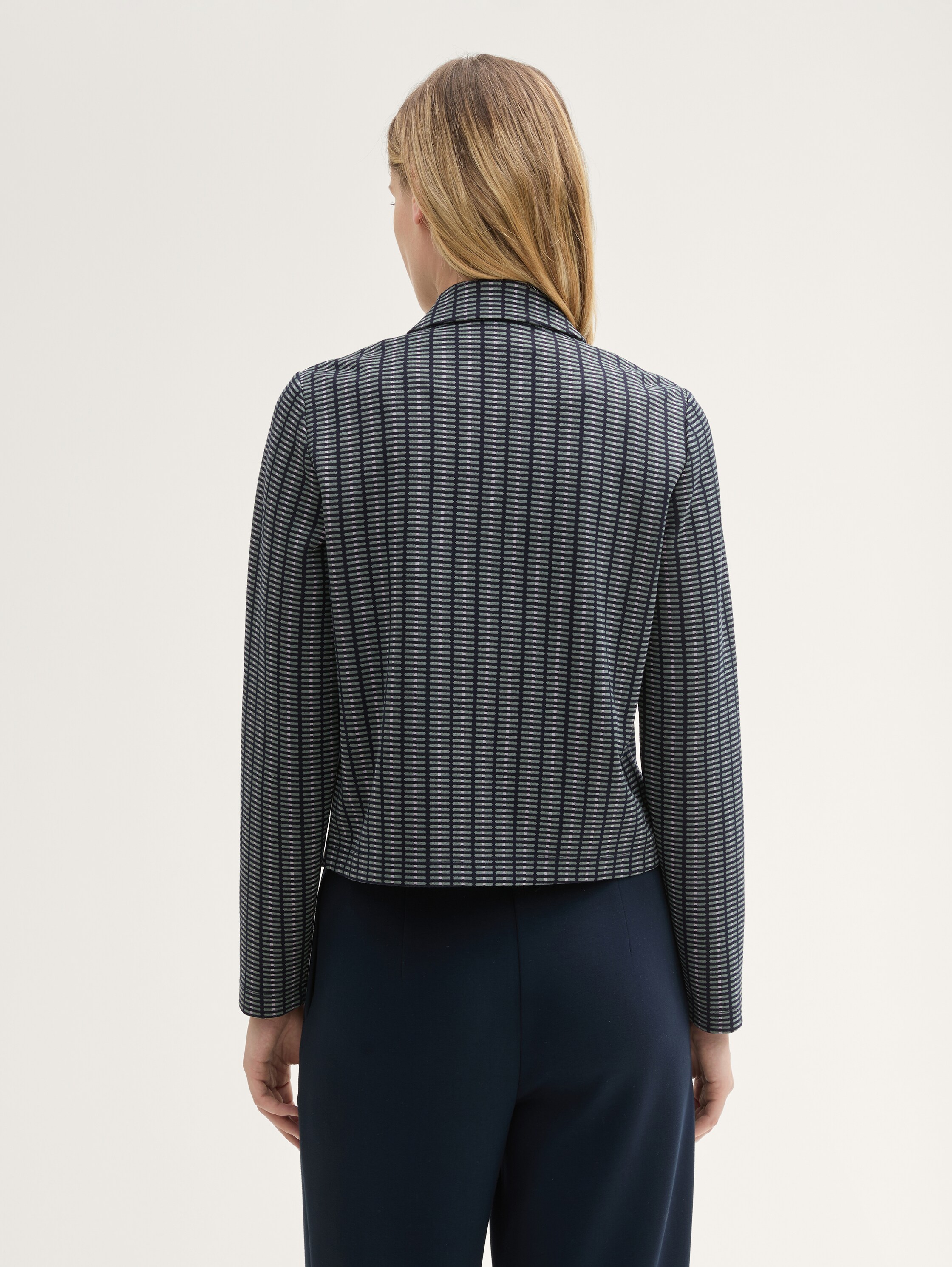 Gemusterte Blazerjacke - 3