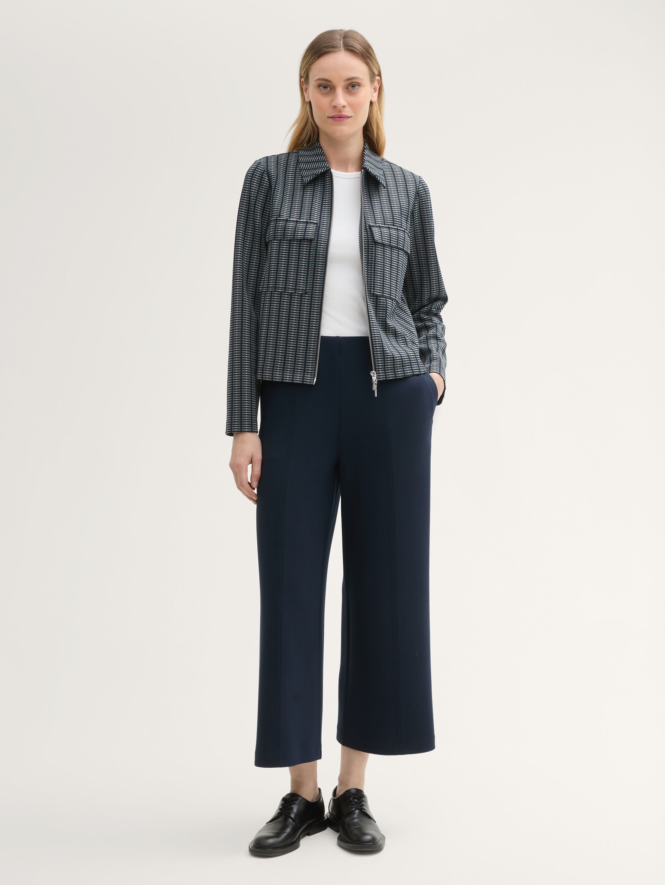 Gemusterte Blazerjacke - 1