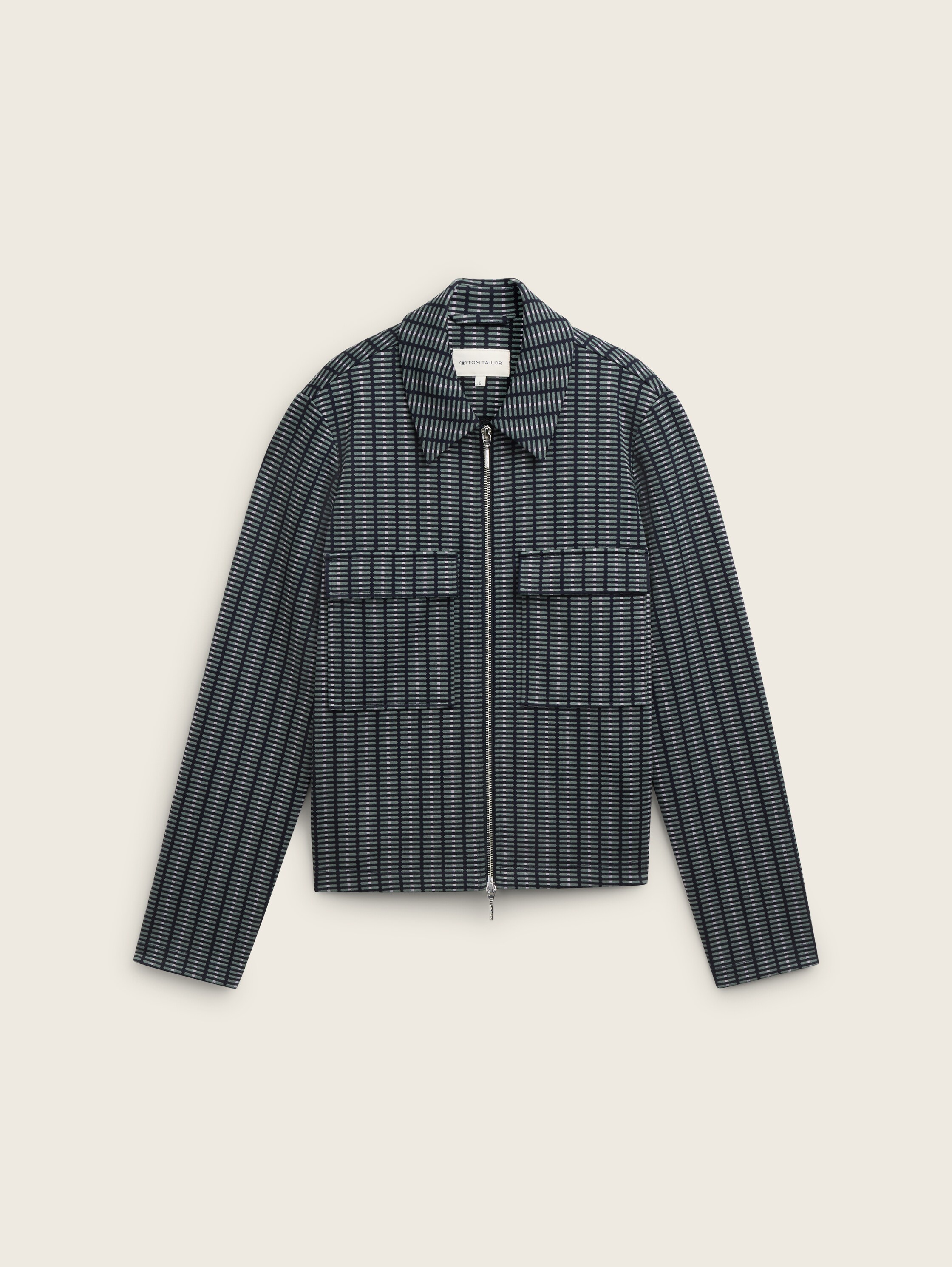Gemusterte Blazerjacke - 4