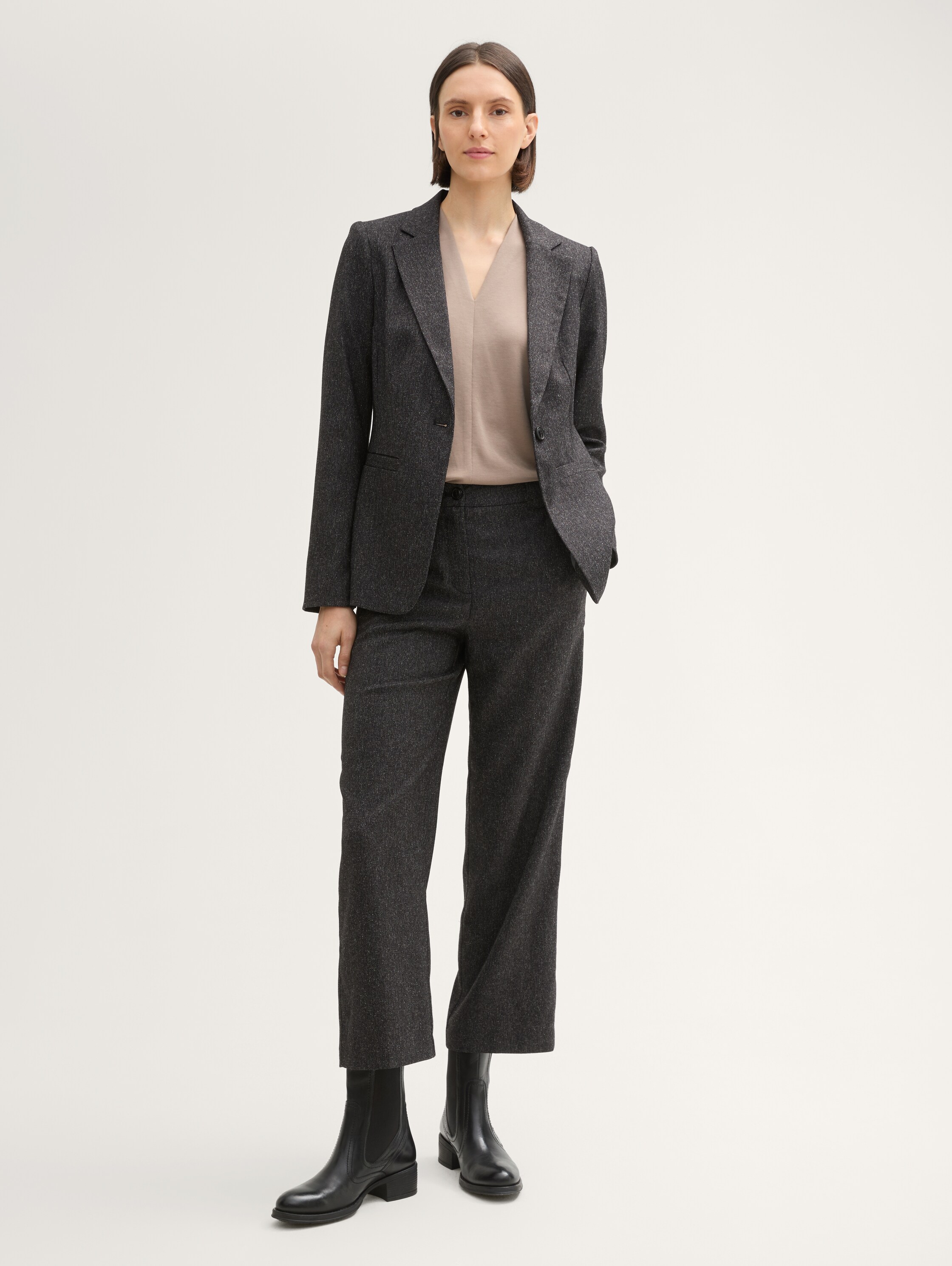 Blazer in Melange-Optik - 1