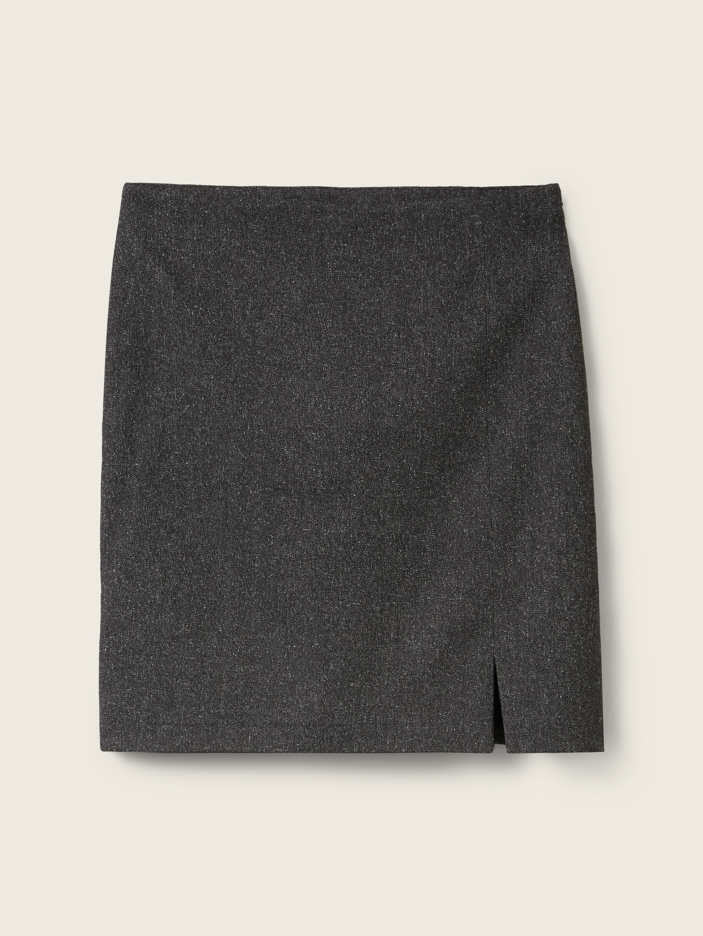 High Waist Rock mit Struktur - 3