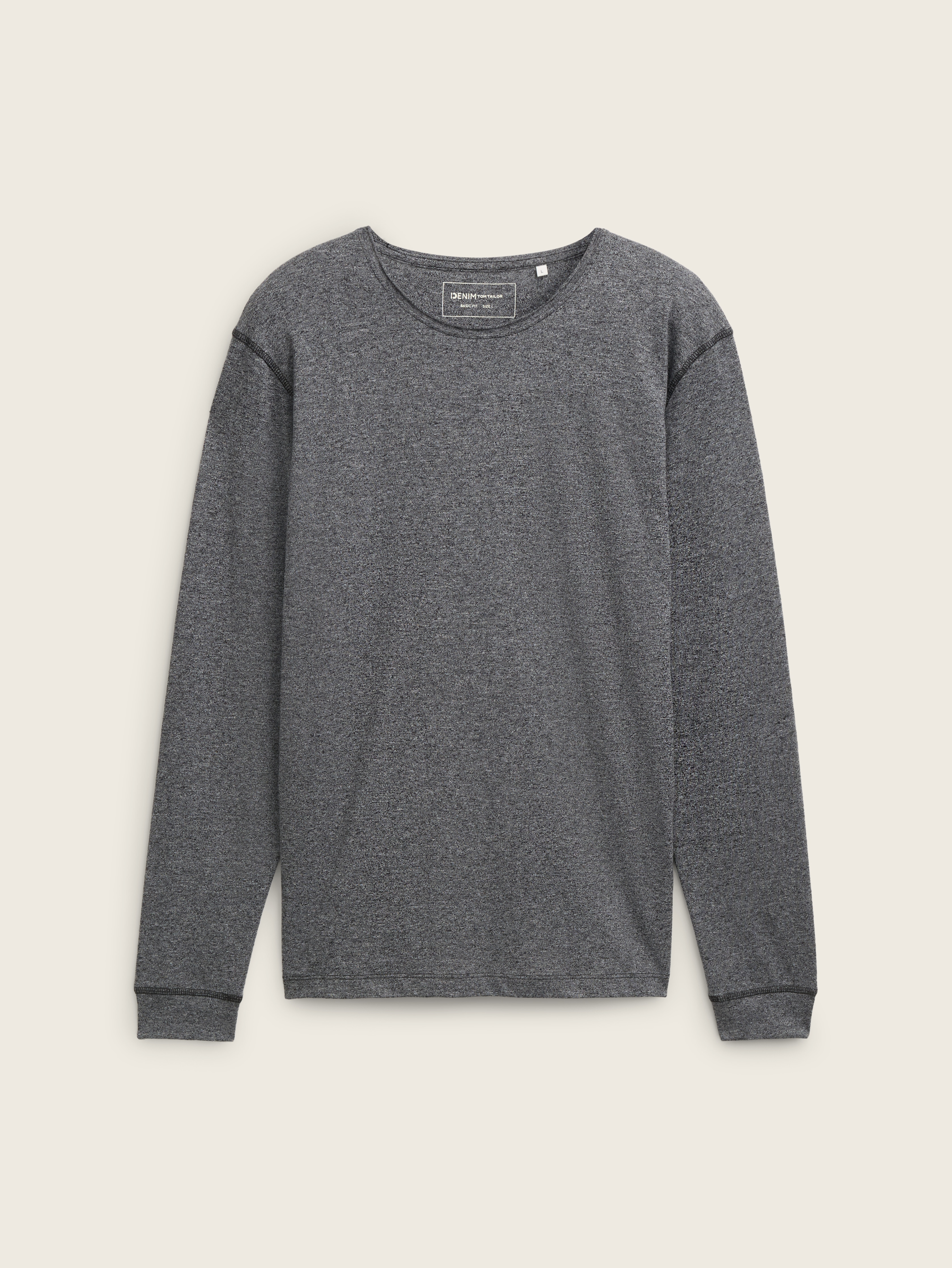 Relaxed long sleeve shirt with structure by Tom Tailor
